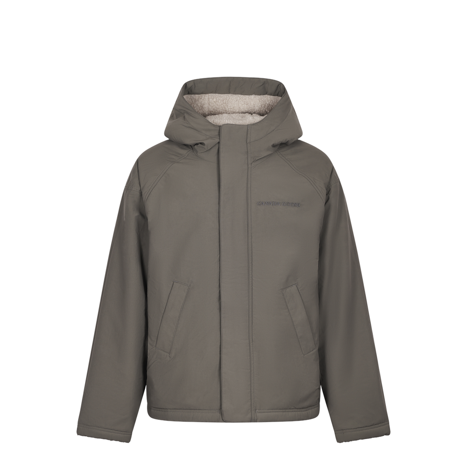 Wool Blend Reversible Bomber Jacket