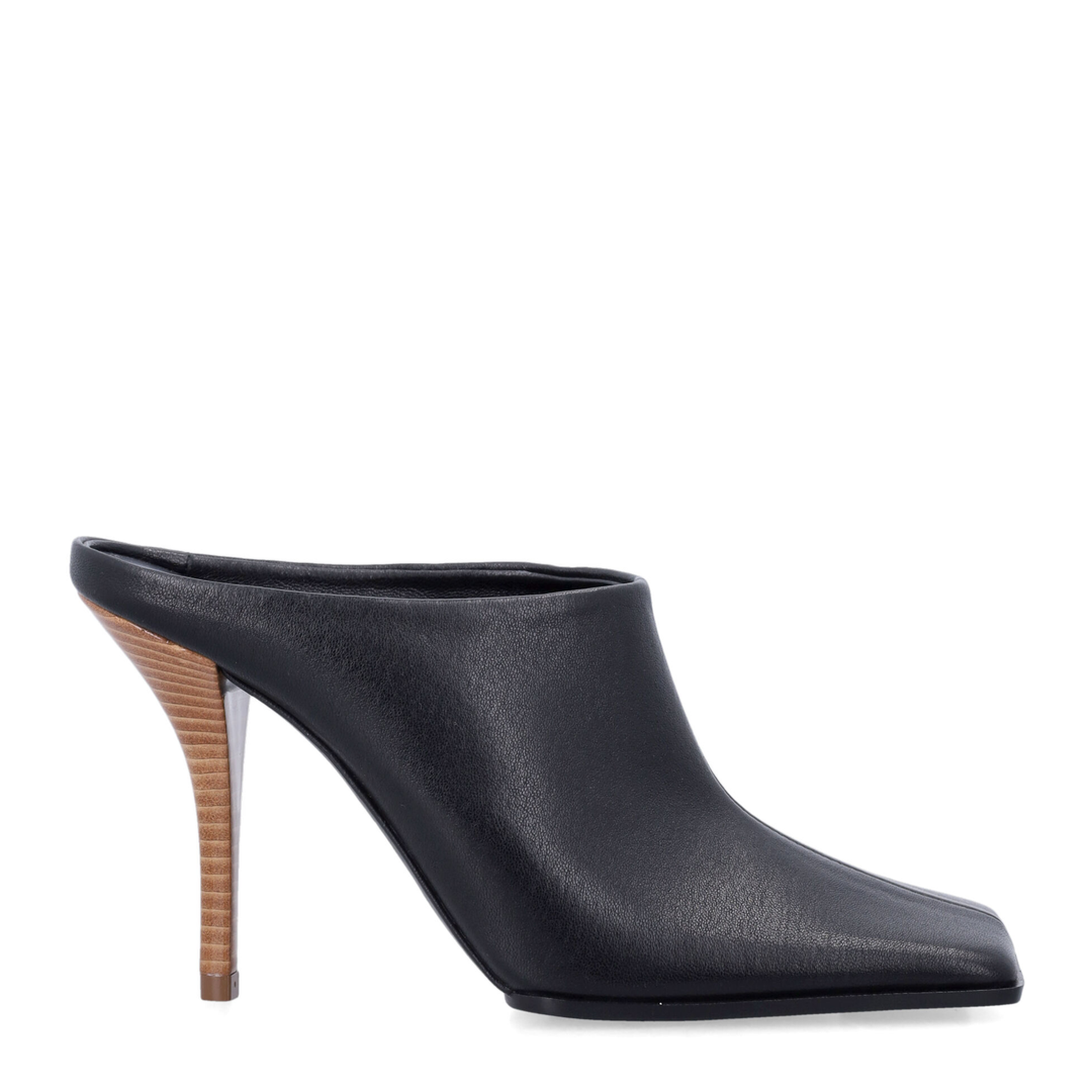 Square-toe mules