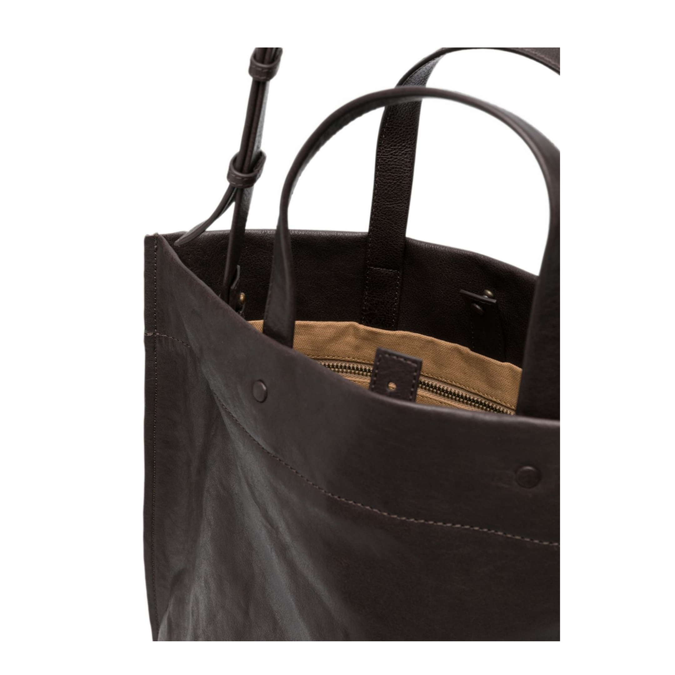 MAYFEYR - LIHANN GEORGE - Brown Leather Tote Bag - JANI8001222