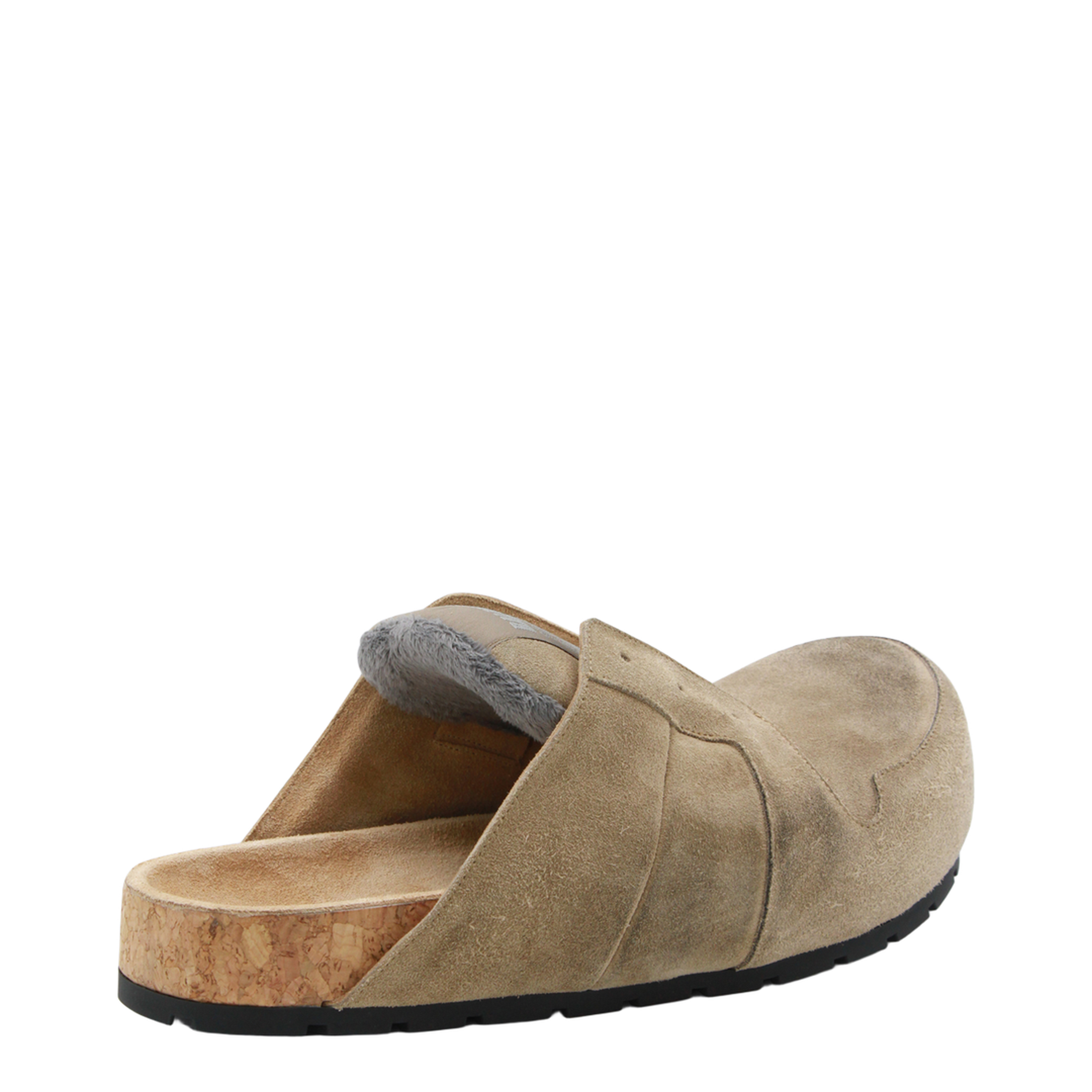 Dumbo Sabot in Distressed Suede Calfskin