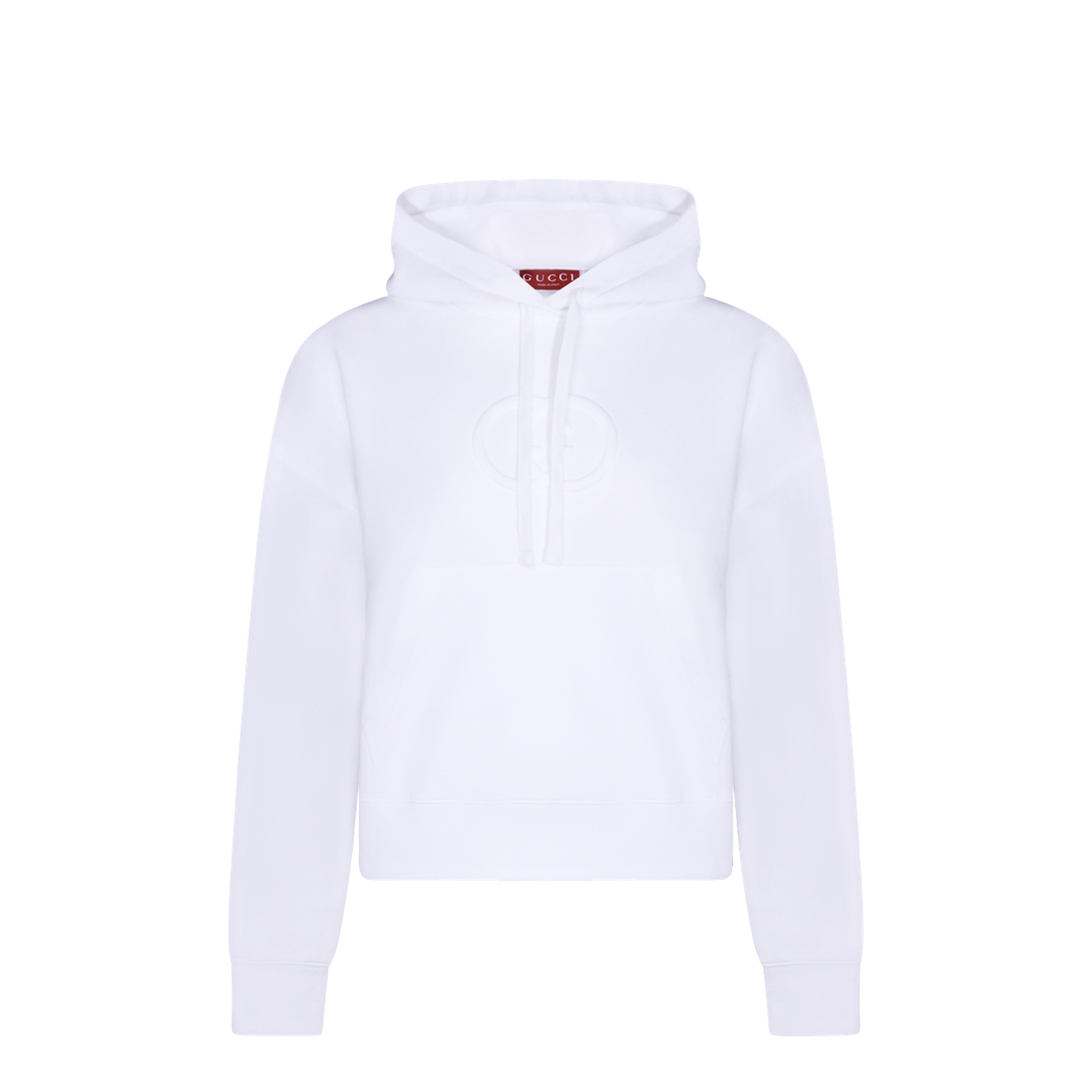 White Cotton Oversize Sweatshirt