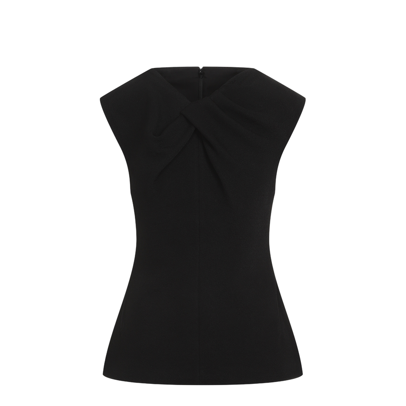 Tank Top W/Knot - Black