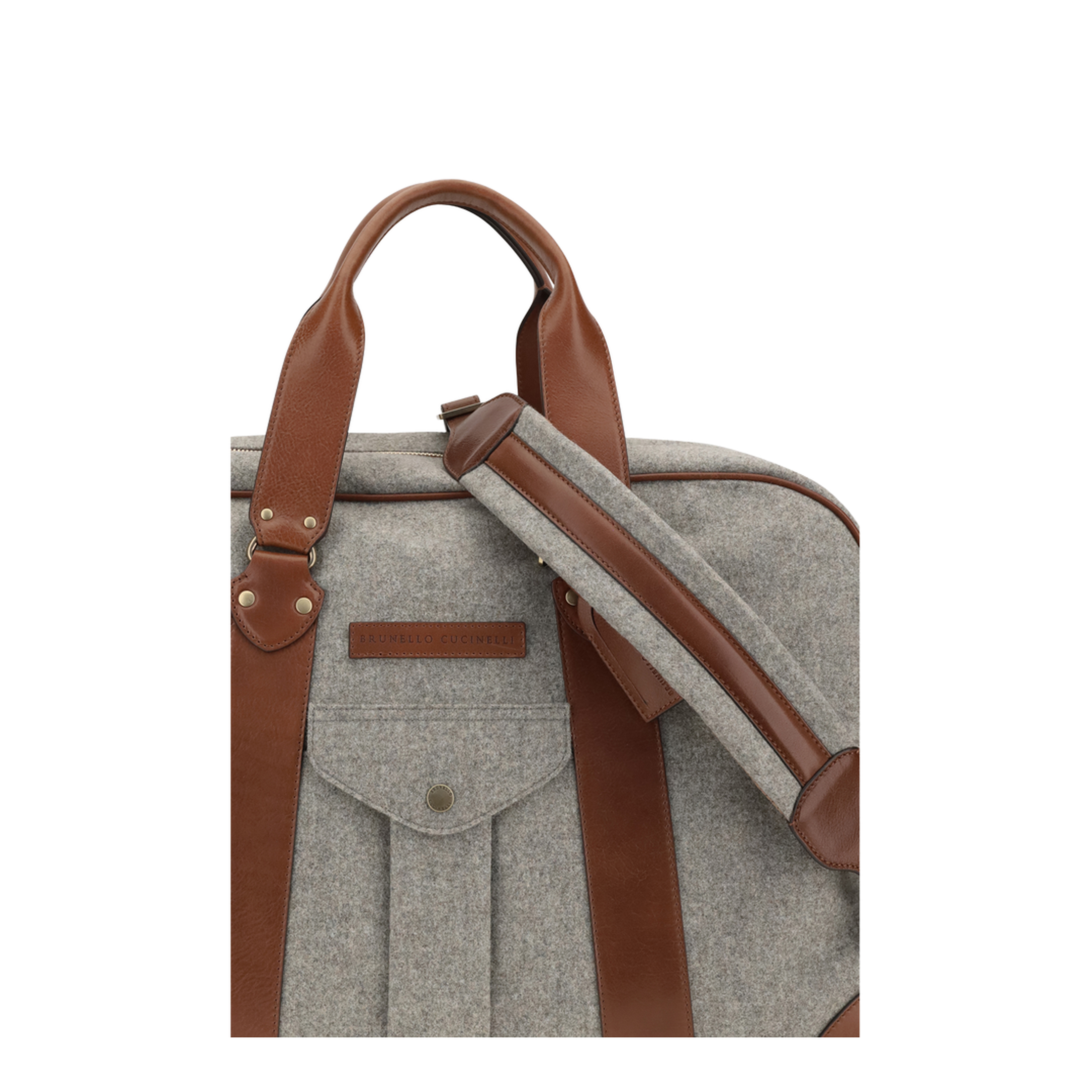 MAYFEYR - Brunello Cucinelli - Wool And Leather Travel Bag - MBPABU394