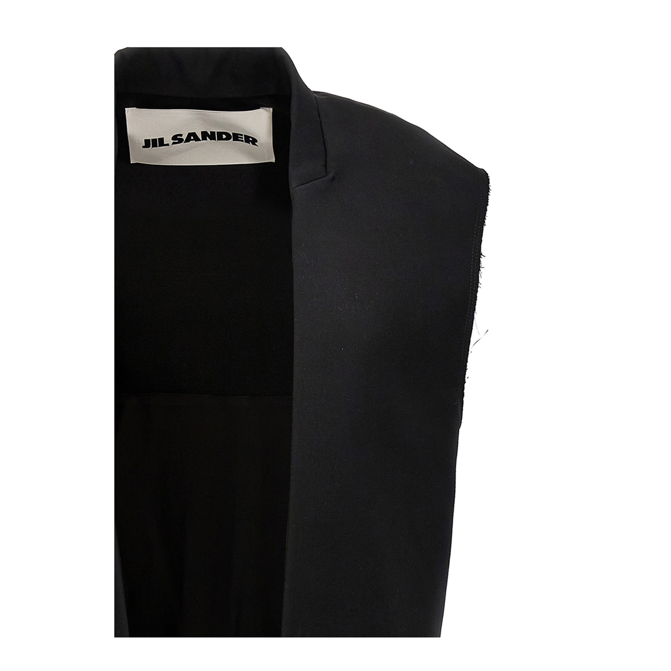 Two-material long vest