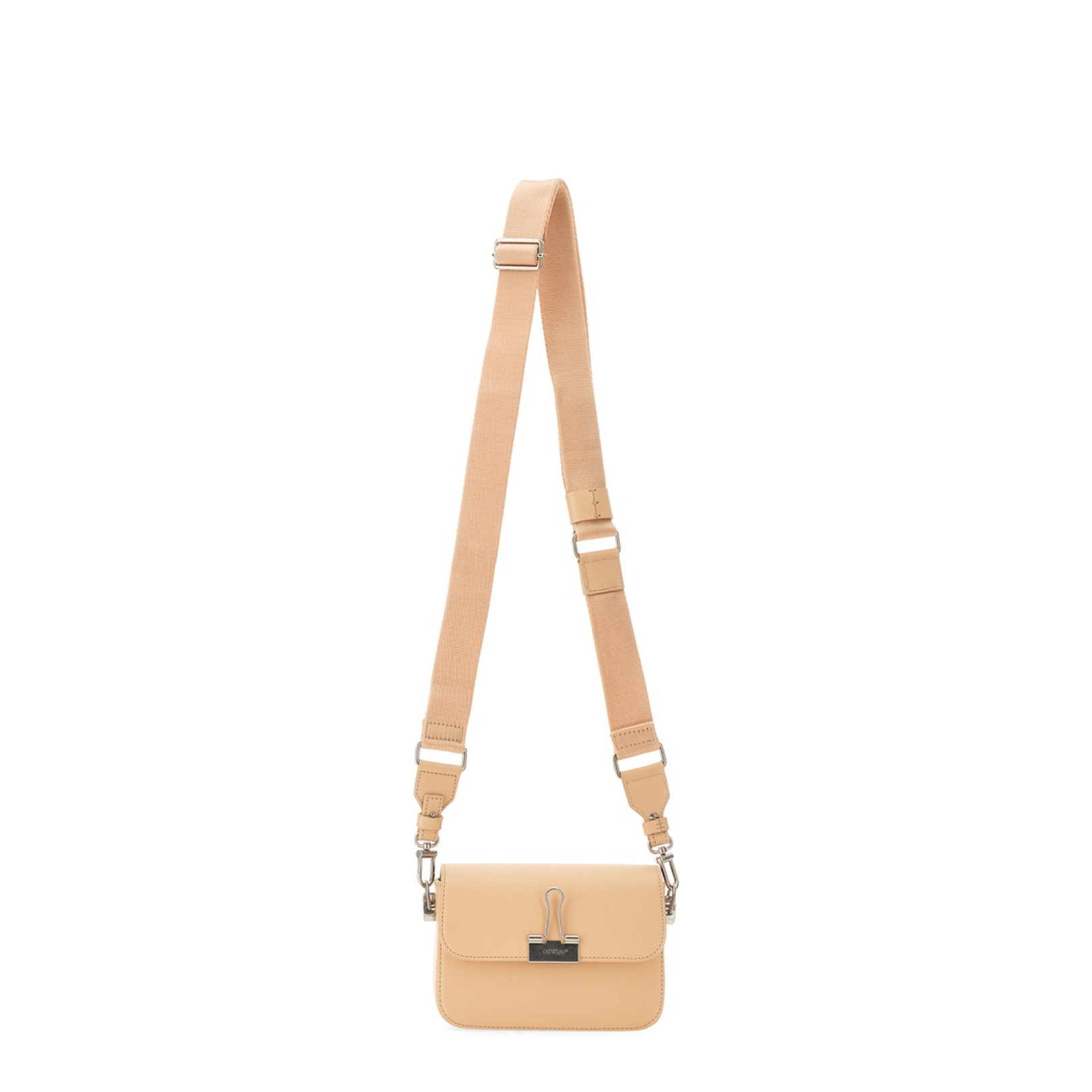 Light Pink Leather Small Plain Binder Handbag