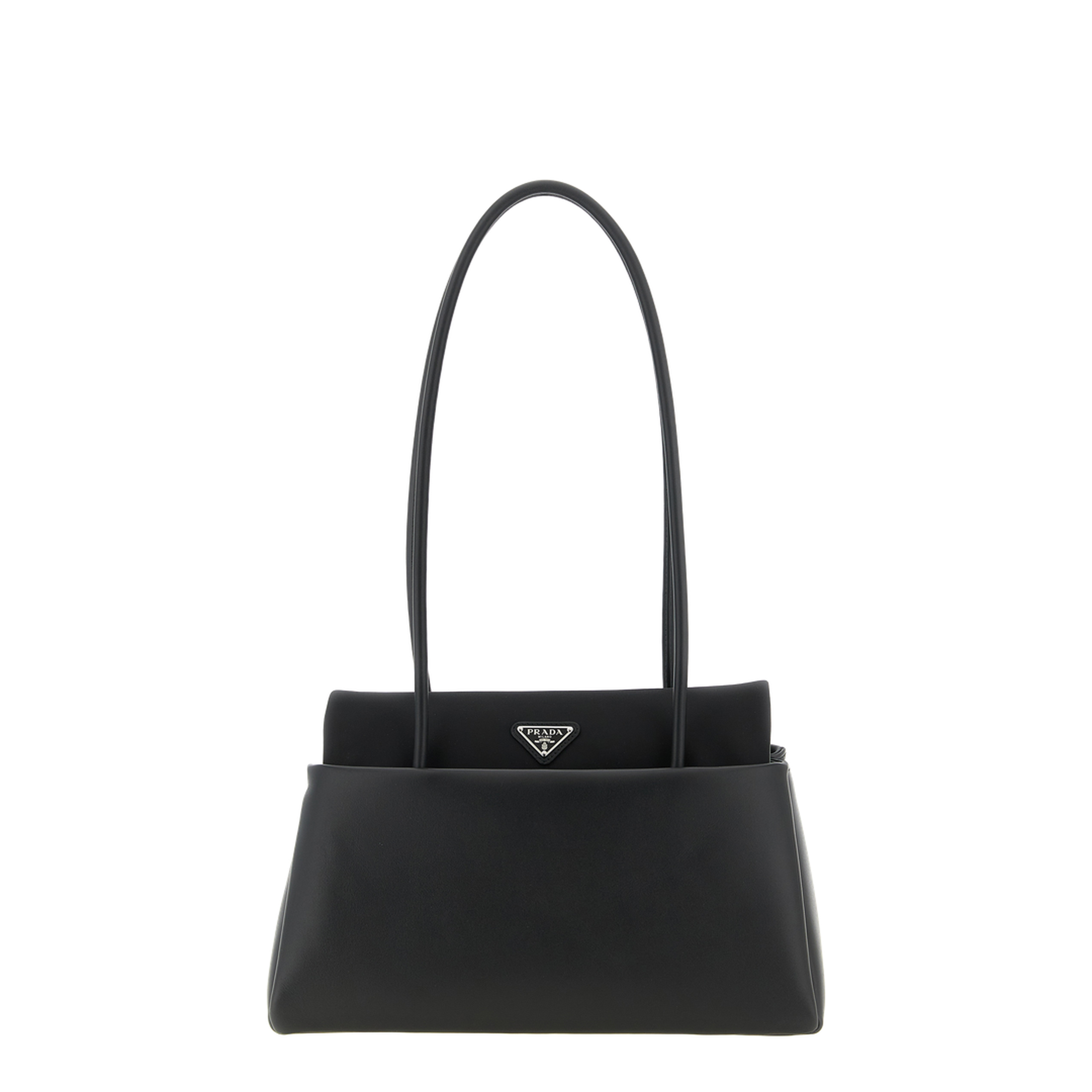 MAYFEYR - Prada - Passage Medium Leather Bag With Re-Nylon Flap - 1BA495VOPO2G52F0002