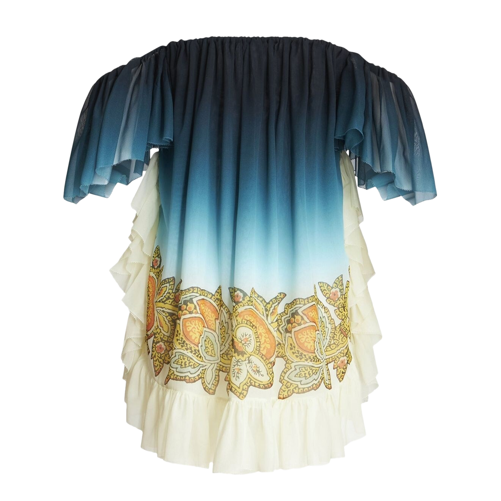 Paisley-Print Silk Dress