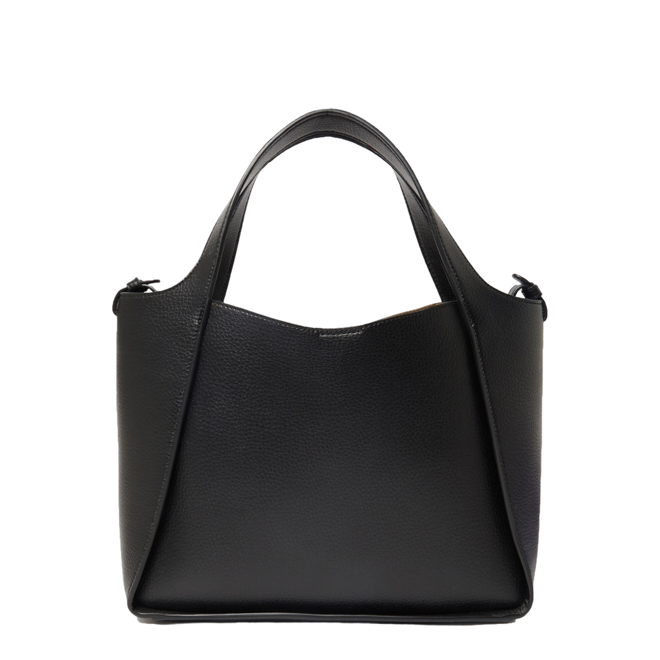 Logo Large Studded Tote Bag - Black