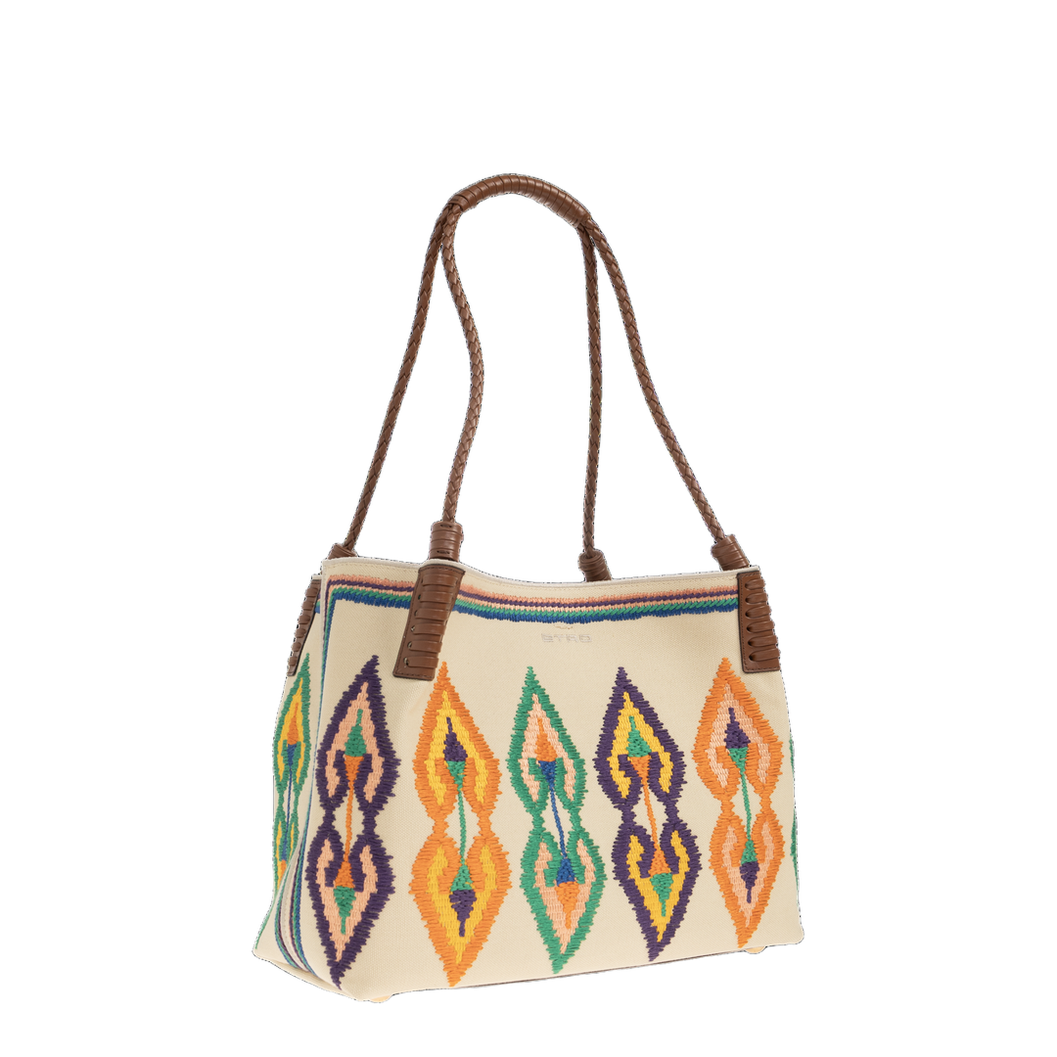 Shopper Bag Libra Medium Canvas with Embroidery