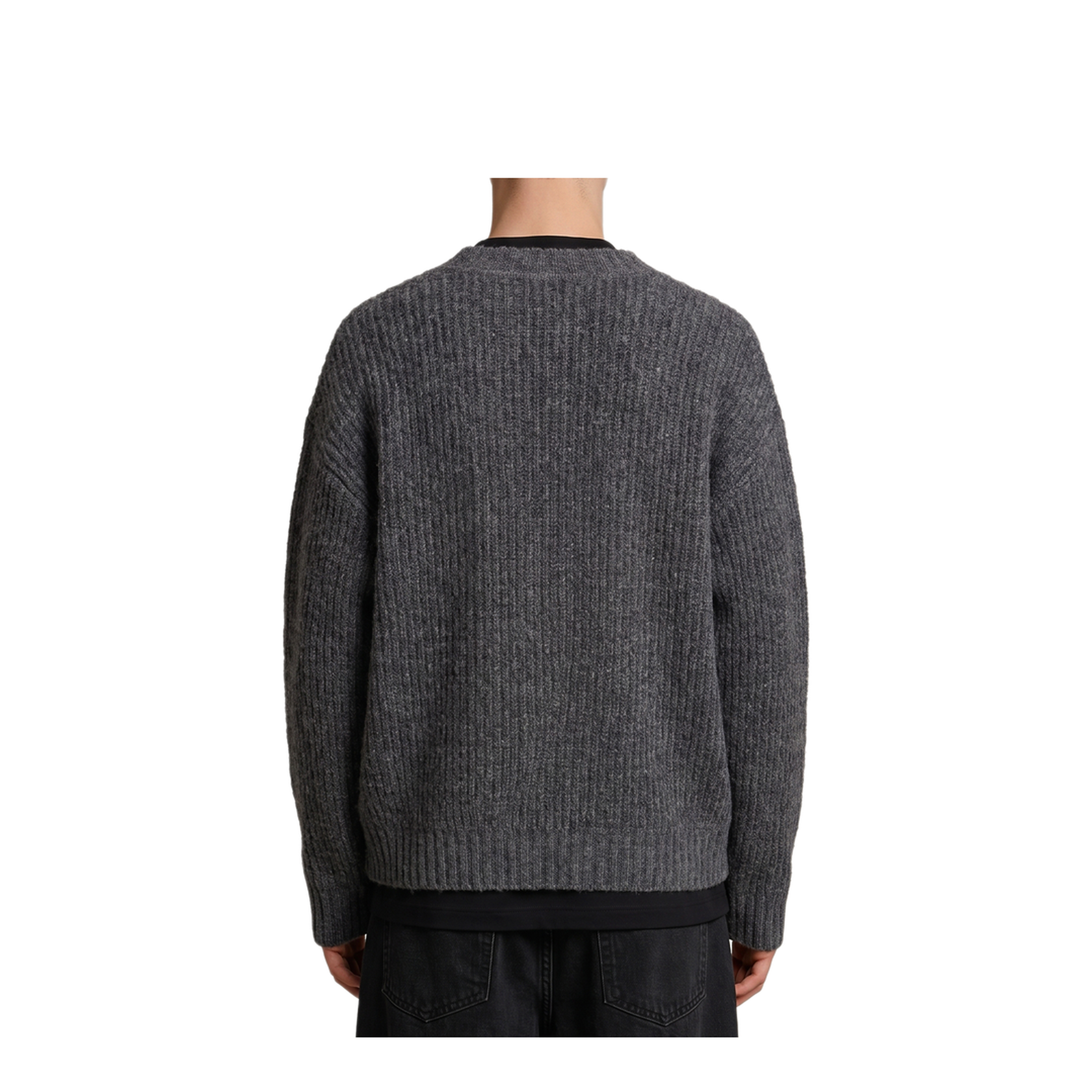 MAYFEYR - Roberto Collina - Anthracite Wool Cardigan Over - 263MYB2511021