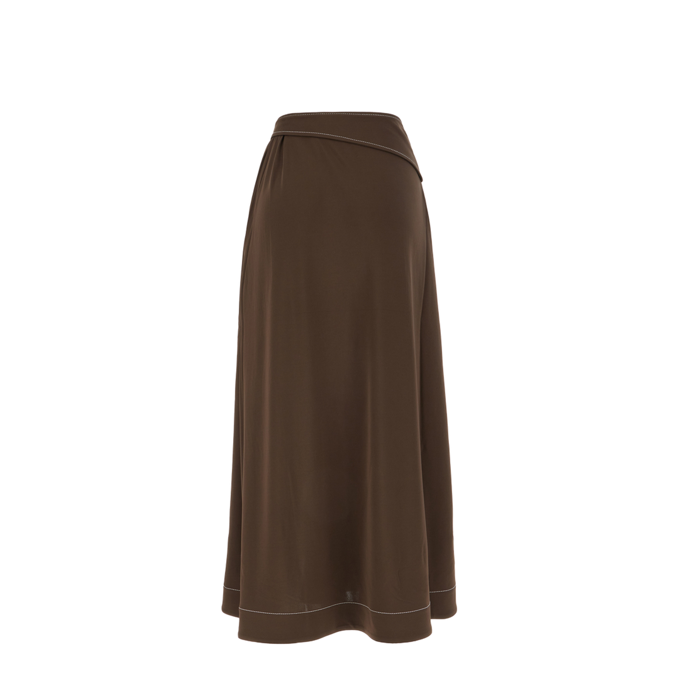 Brown Viscose Skirt