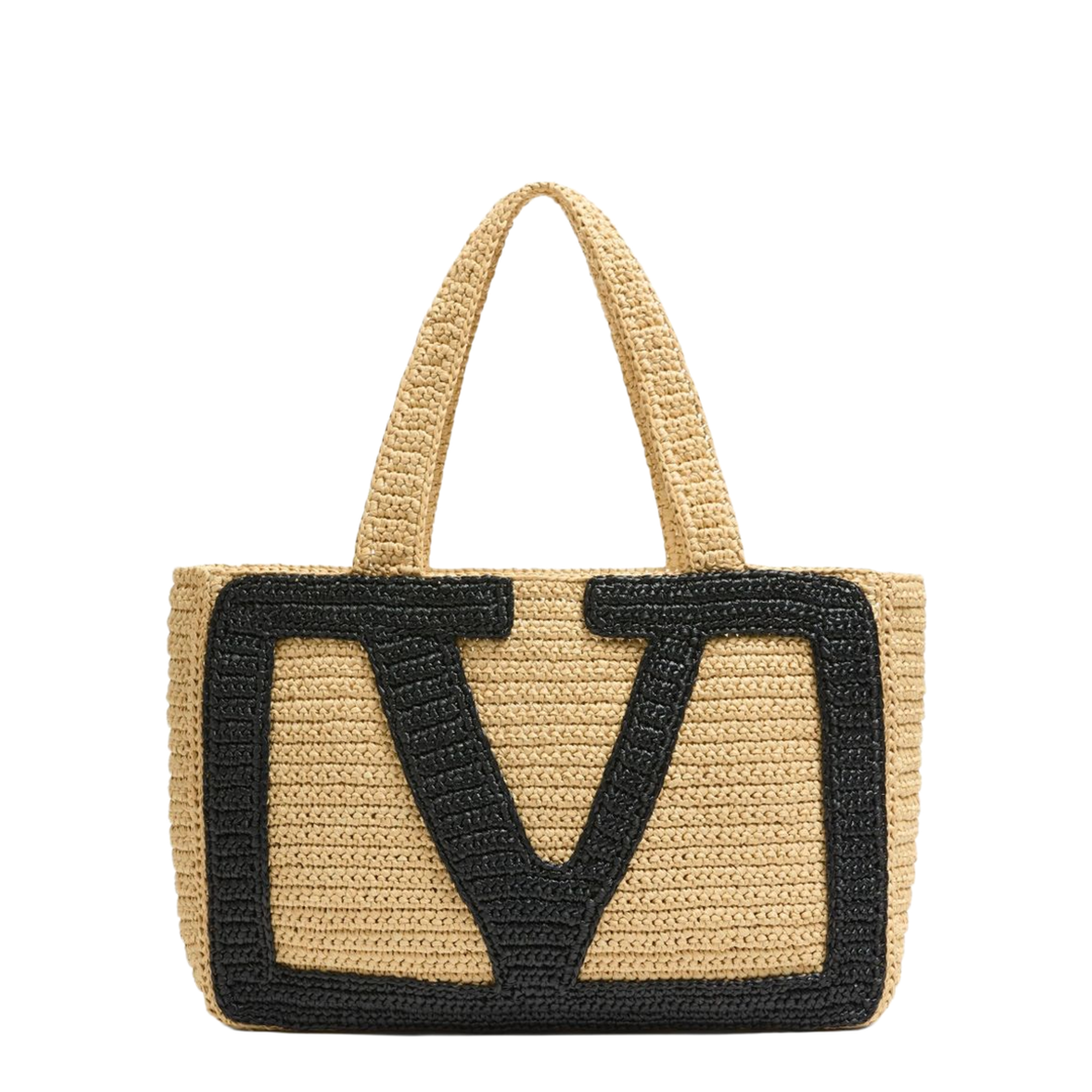 Raffia large Viva Superstar shopping bag