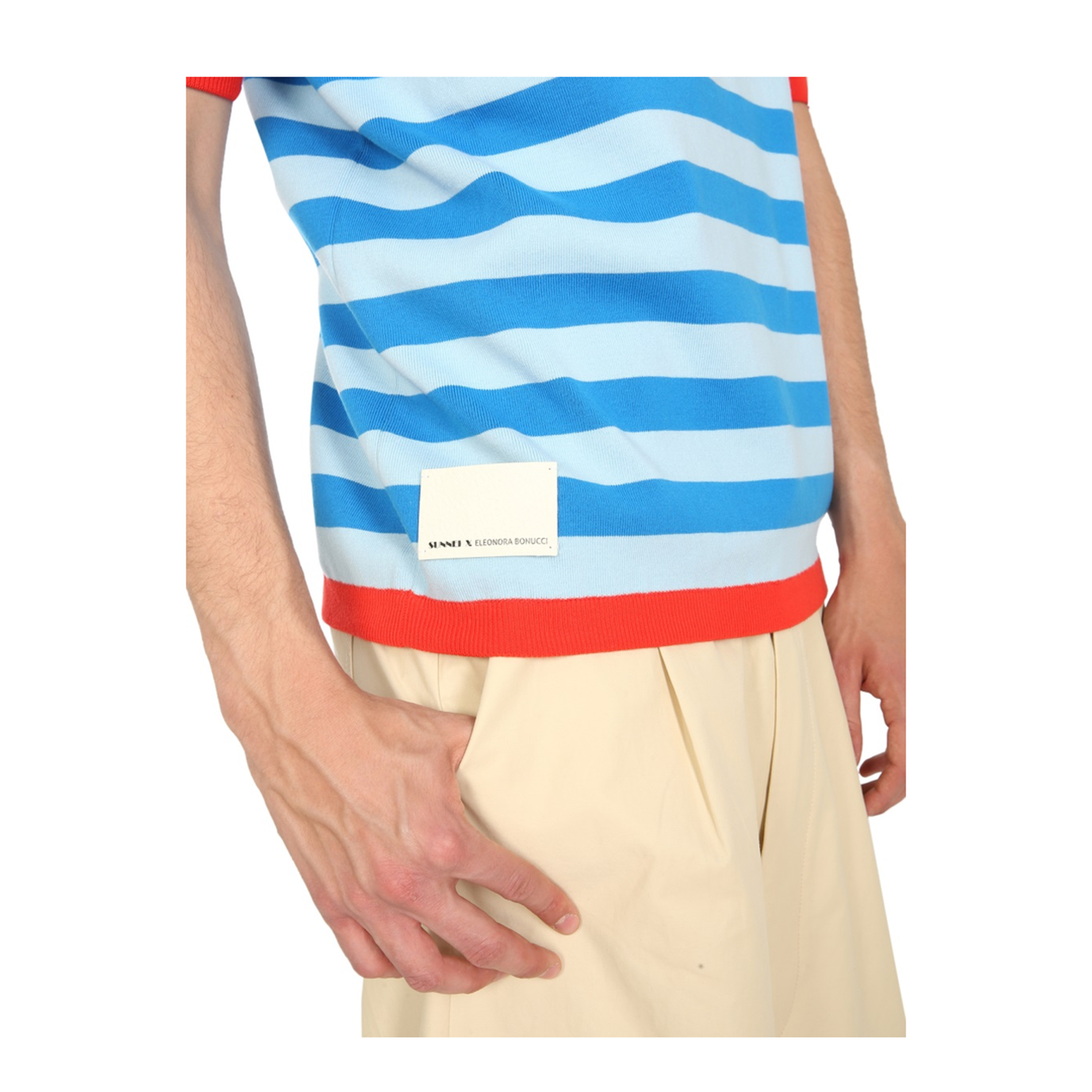 MAYFEYR - Sunnei - Knitted Polo - PSS02TURQOISELIGHTBL