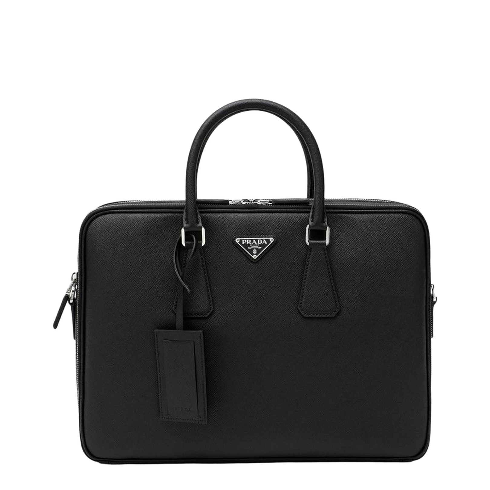 Black Saffiano Leather Work Bag