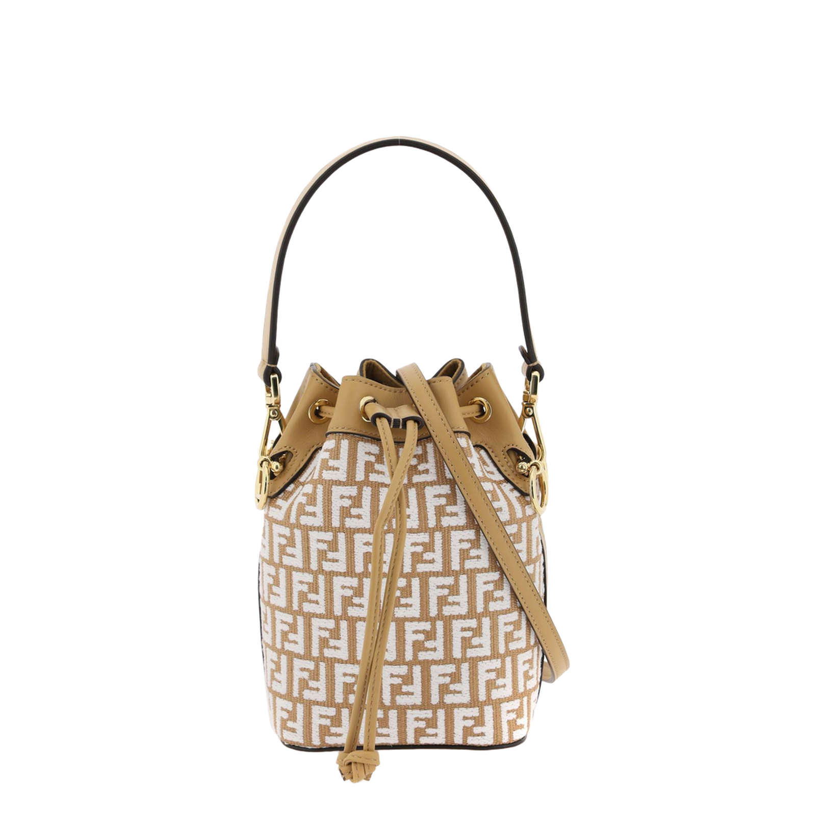 Mon Tresor Canvas Bucket Bags - Beige
