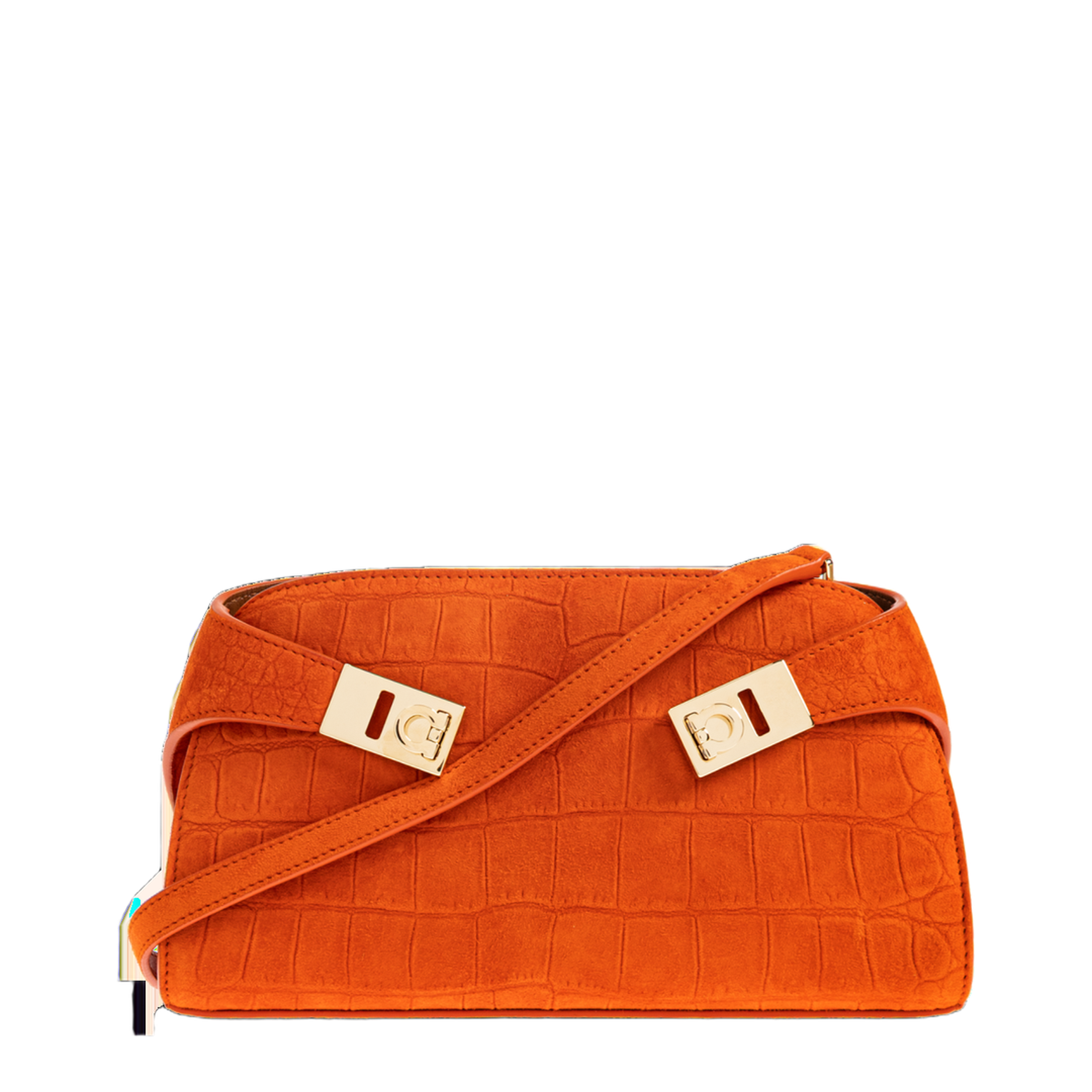 MAYFEYR - Ferragamo - Suede Bag - 218964HUGCBEW792847LIGHTSIENA