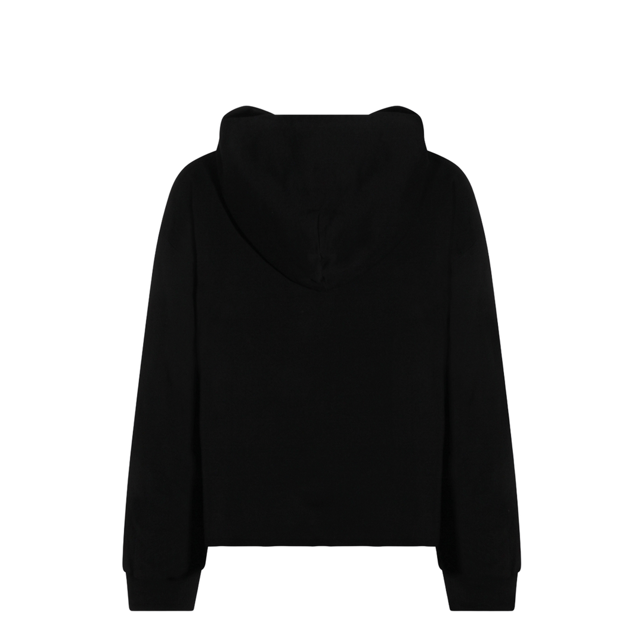 Black Cotton Hoodie