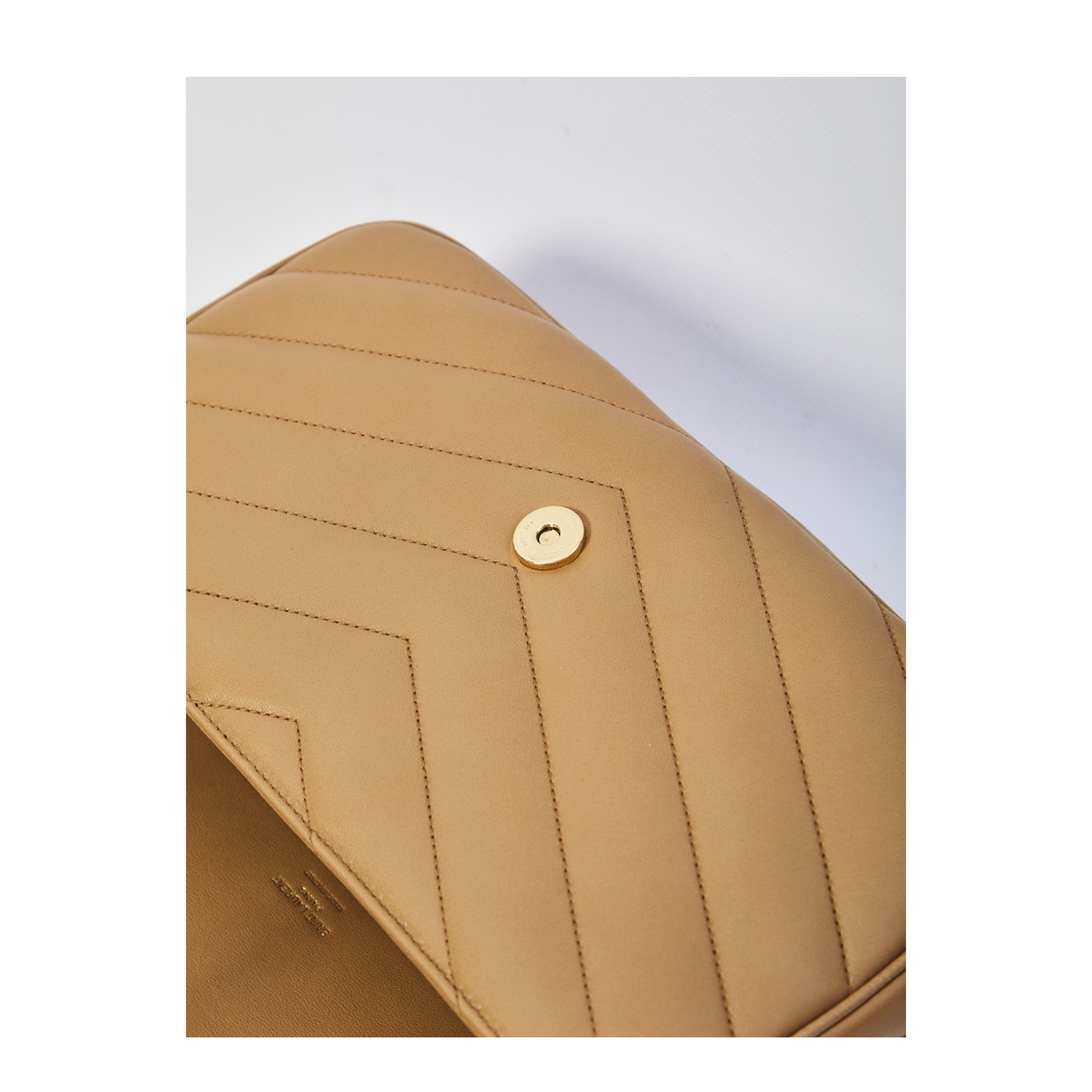 LOULOU Medium Lambskin Shoulder Bag - Natural Tan