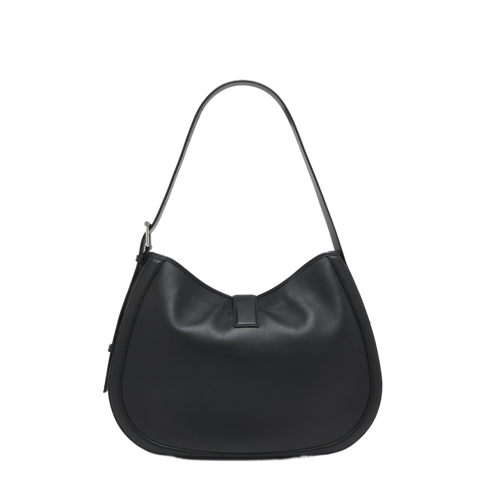 Adjustable Leather Strap with Antique Silver T Buckle