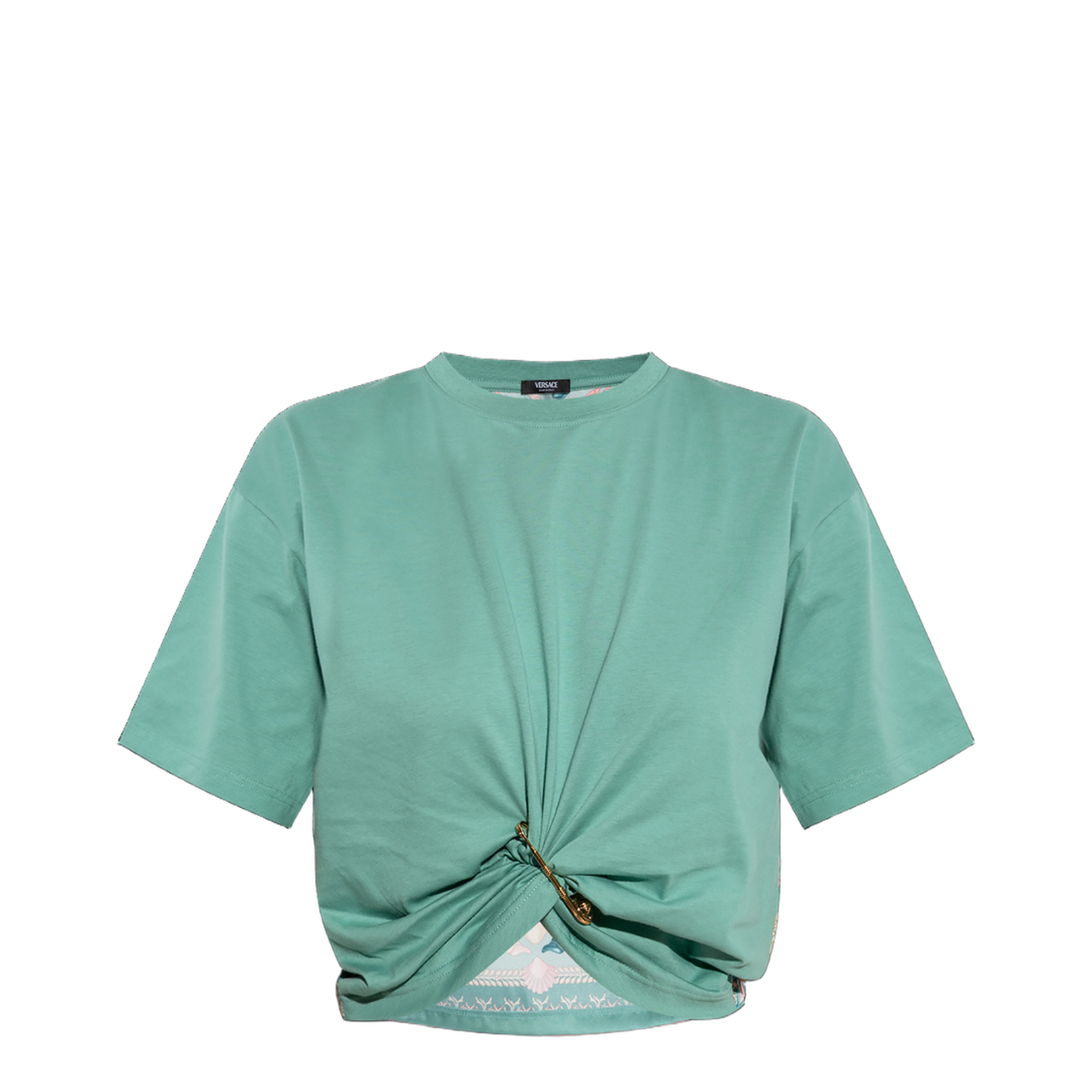 Top with a decorative safety pin