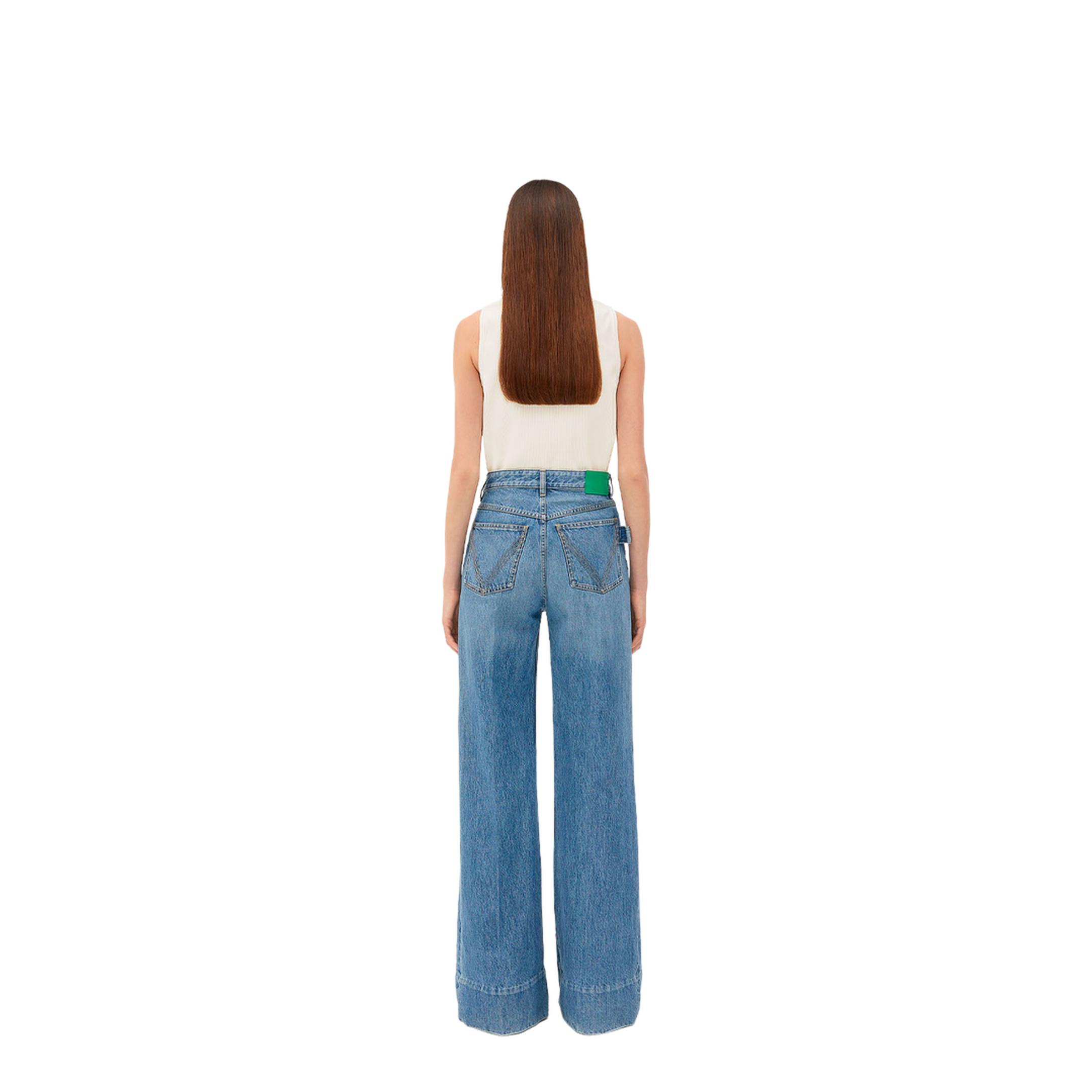 MAYFEYR - Bottega Veneta - Vintage Indigo Wide Leg Jeans - 771871V42W0