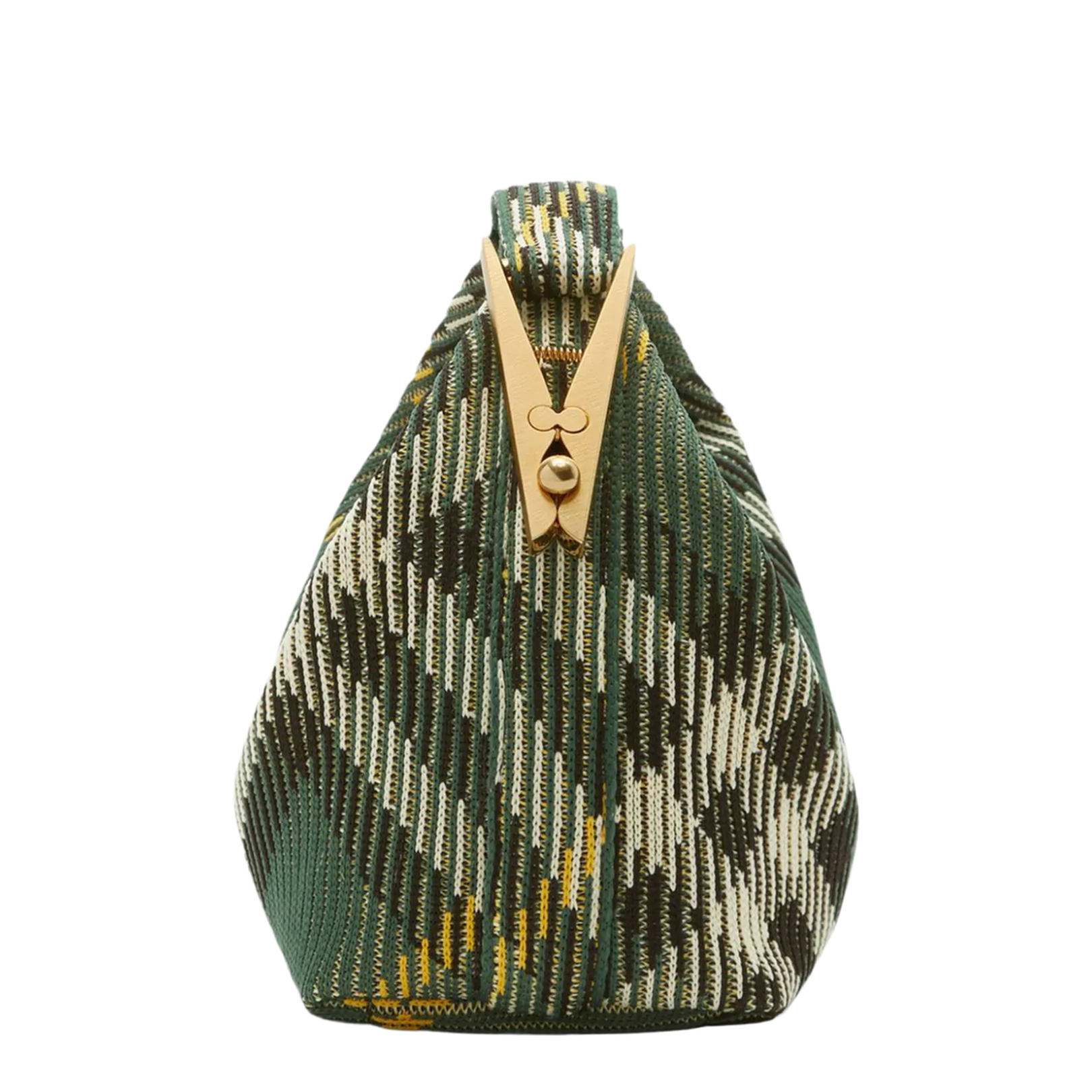 Embroidered Nylon Mini Peg Handbag