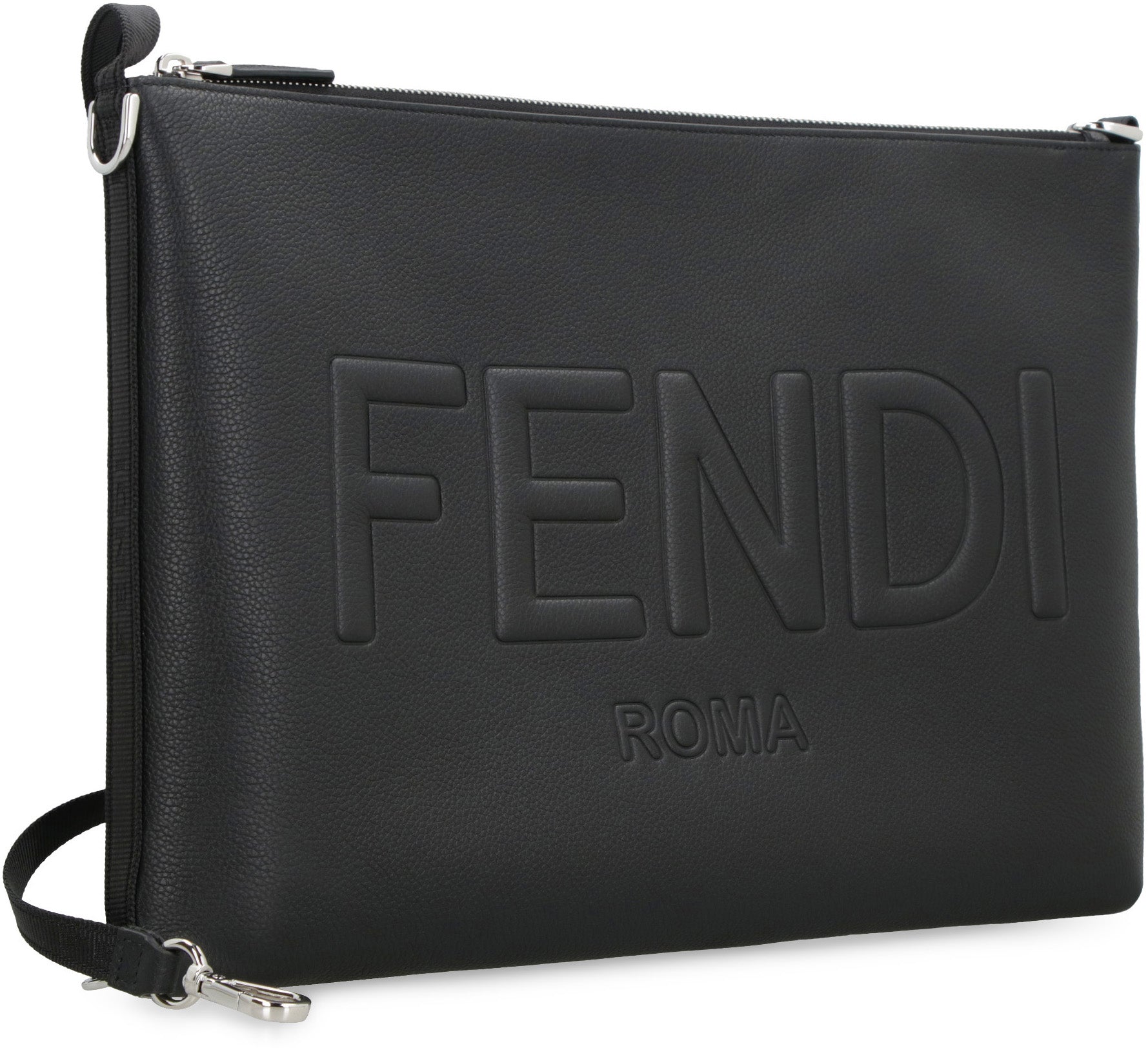 Roma
Black Leather Clutch