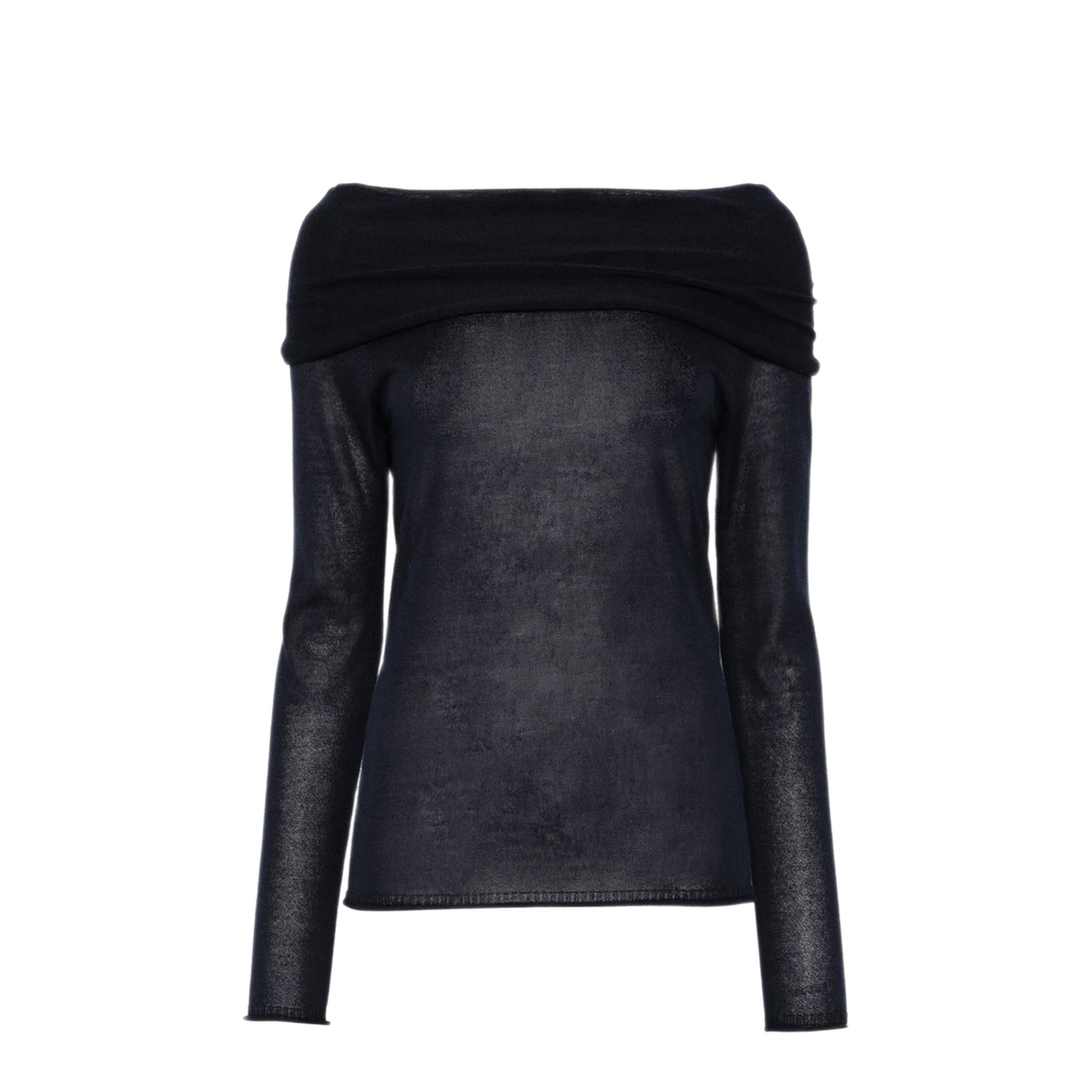 MAYFEYR - Roberto Collina - Off The Shoulder Silk Blend Sweater - A0208210