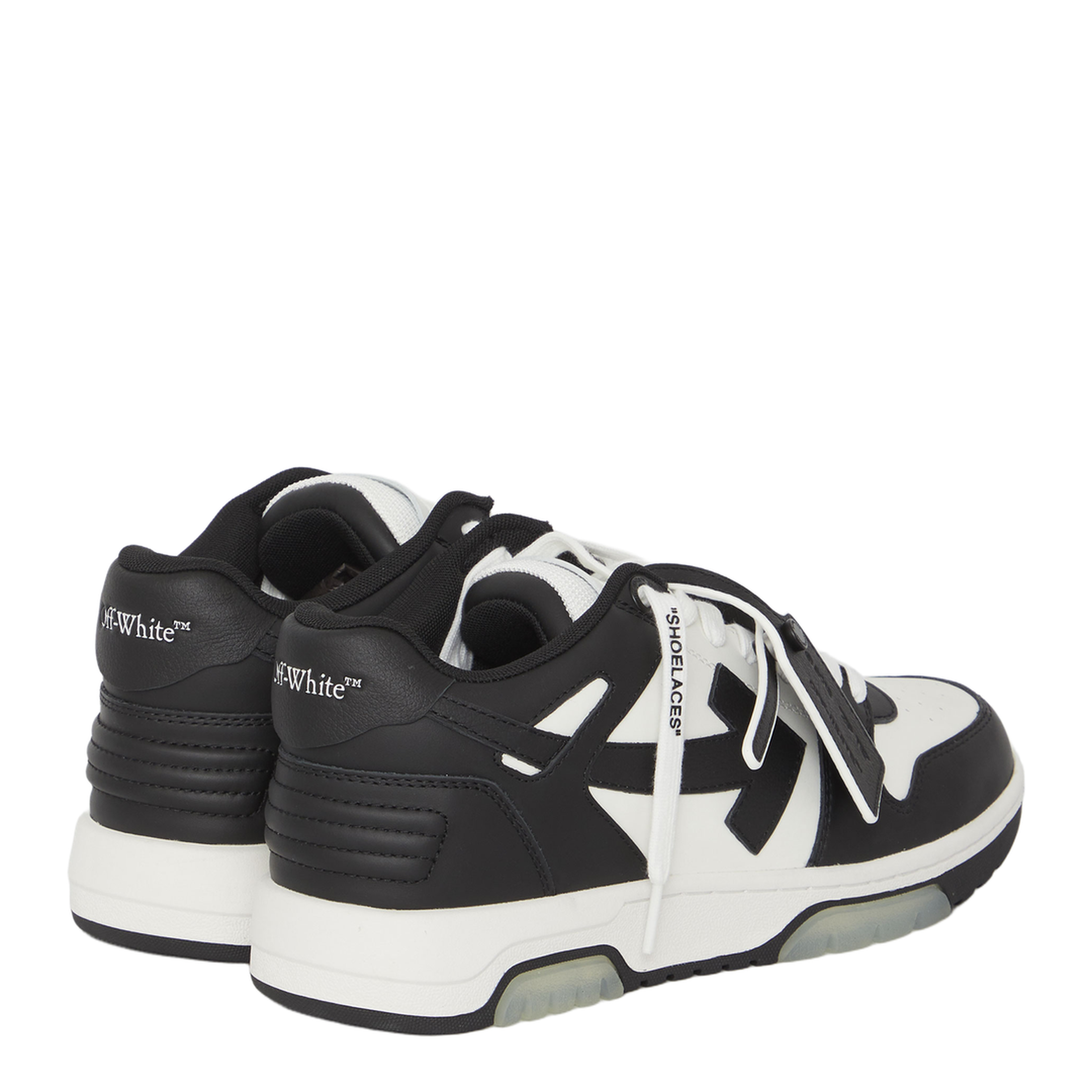 Out Of Office Leather Sneakers - Black