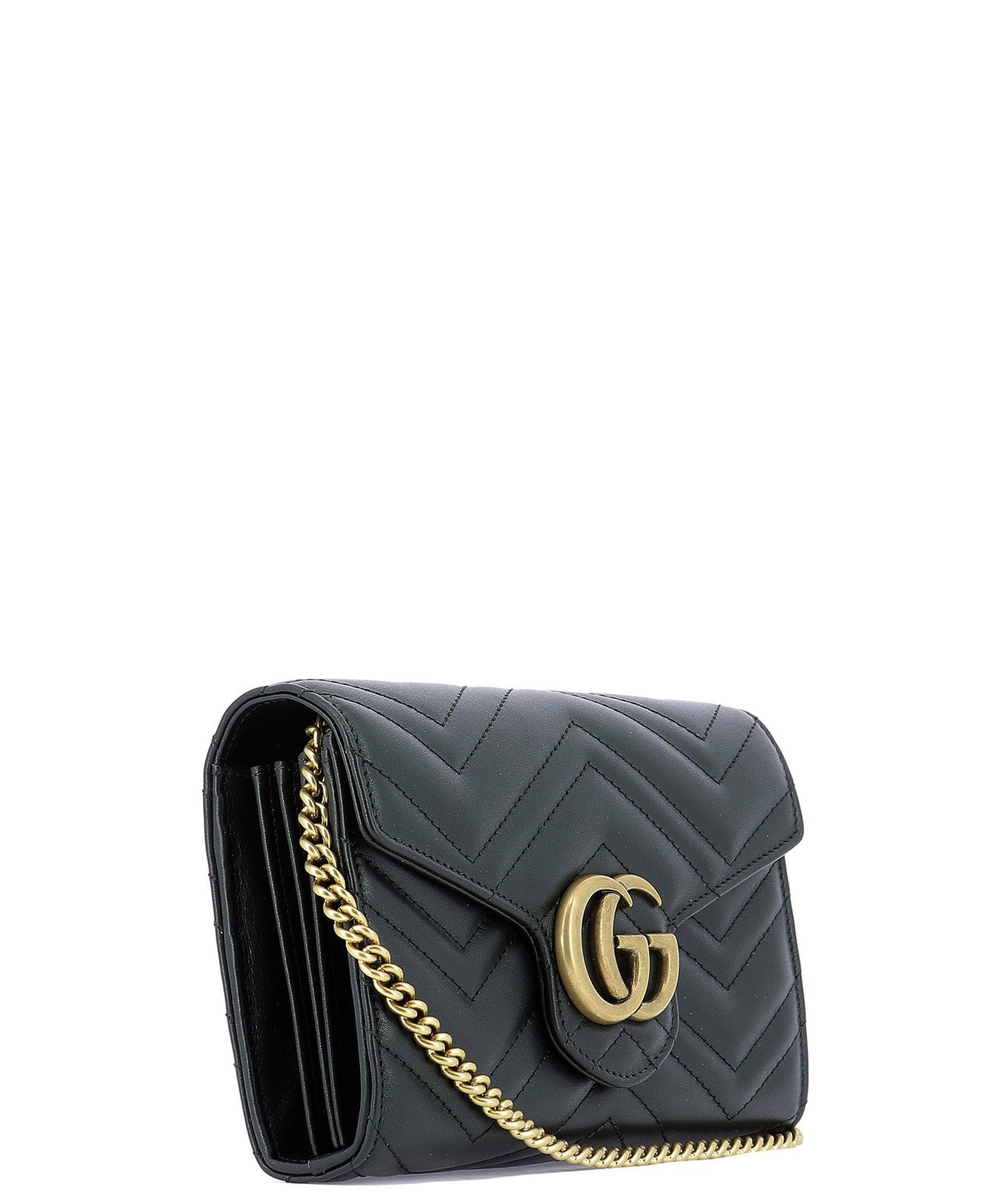 GG Marmont Matelassé Shoulder Bag, Gold Hardware