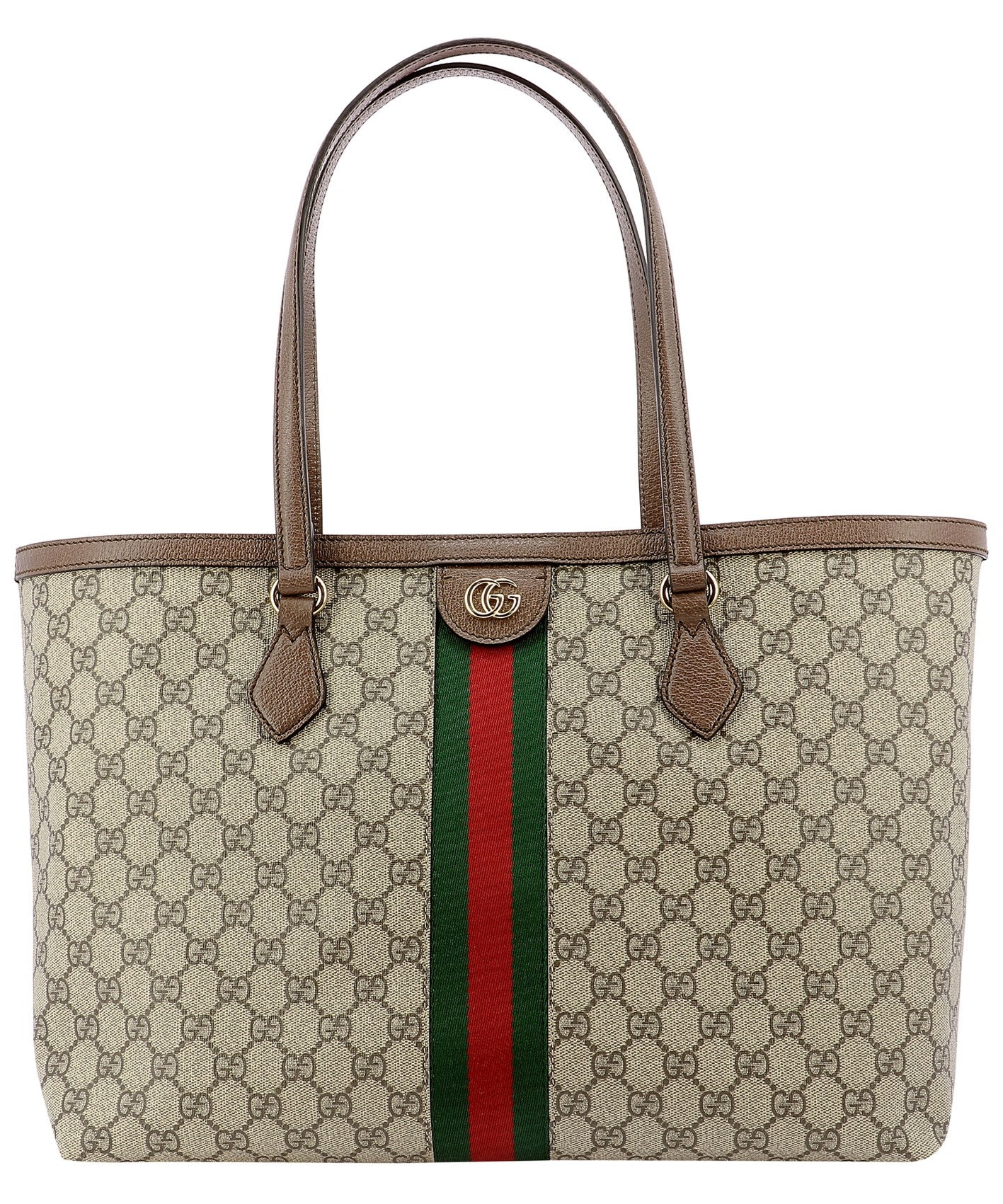 Ophidia Gg Middle-Sized Tote Bag Brown