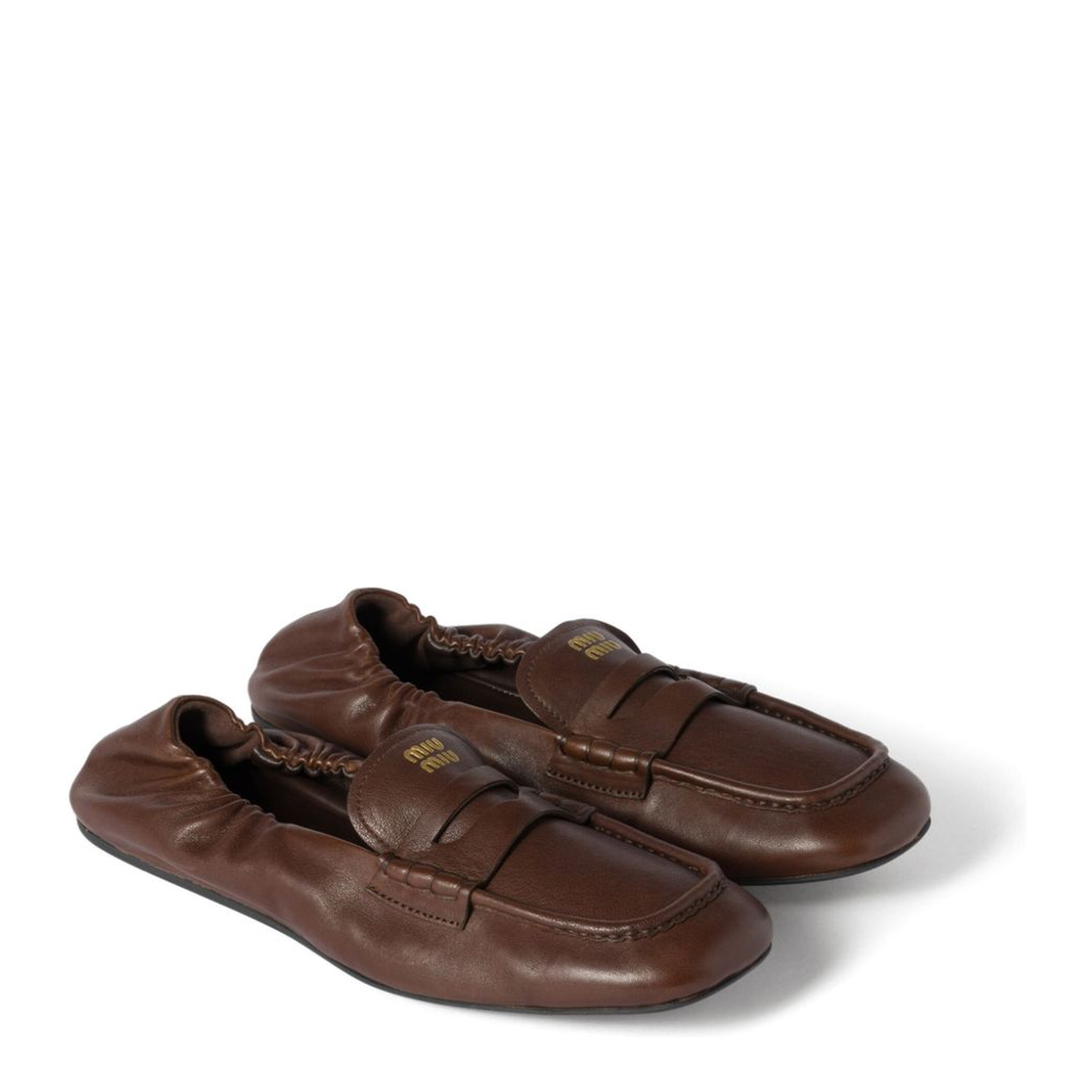 MAYFEYR - Miu Miu - Flat Shoes Brown - 5D341EEFXF0NBL