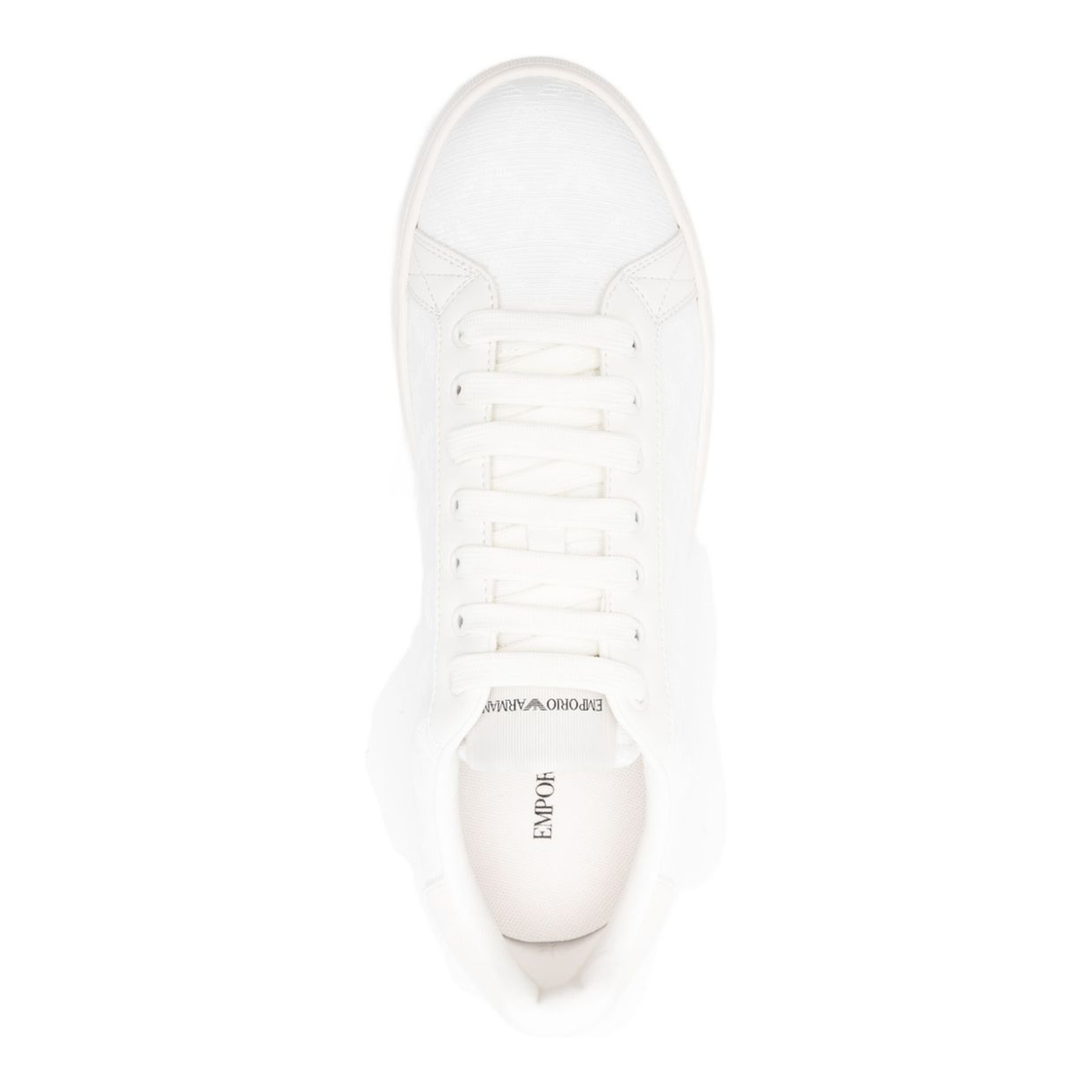 Nylon Sneakers with Jacquard All-Over Eagle