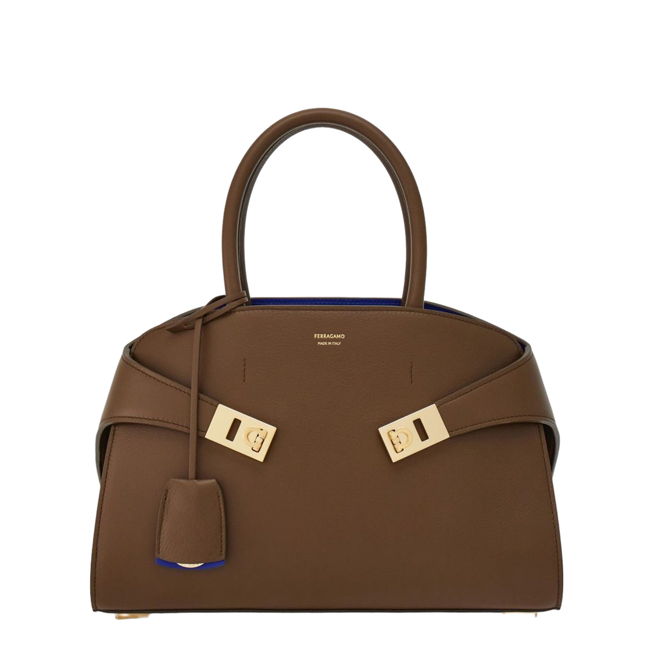 Small Leather Hug Tote Bag