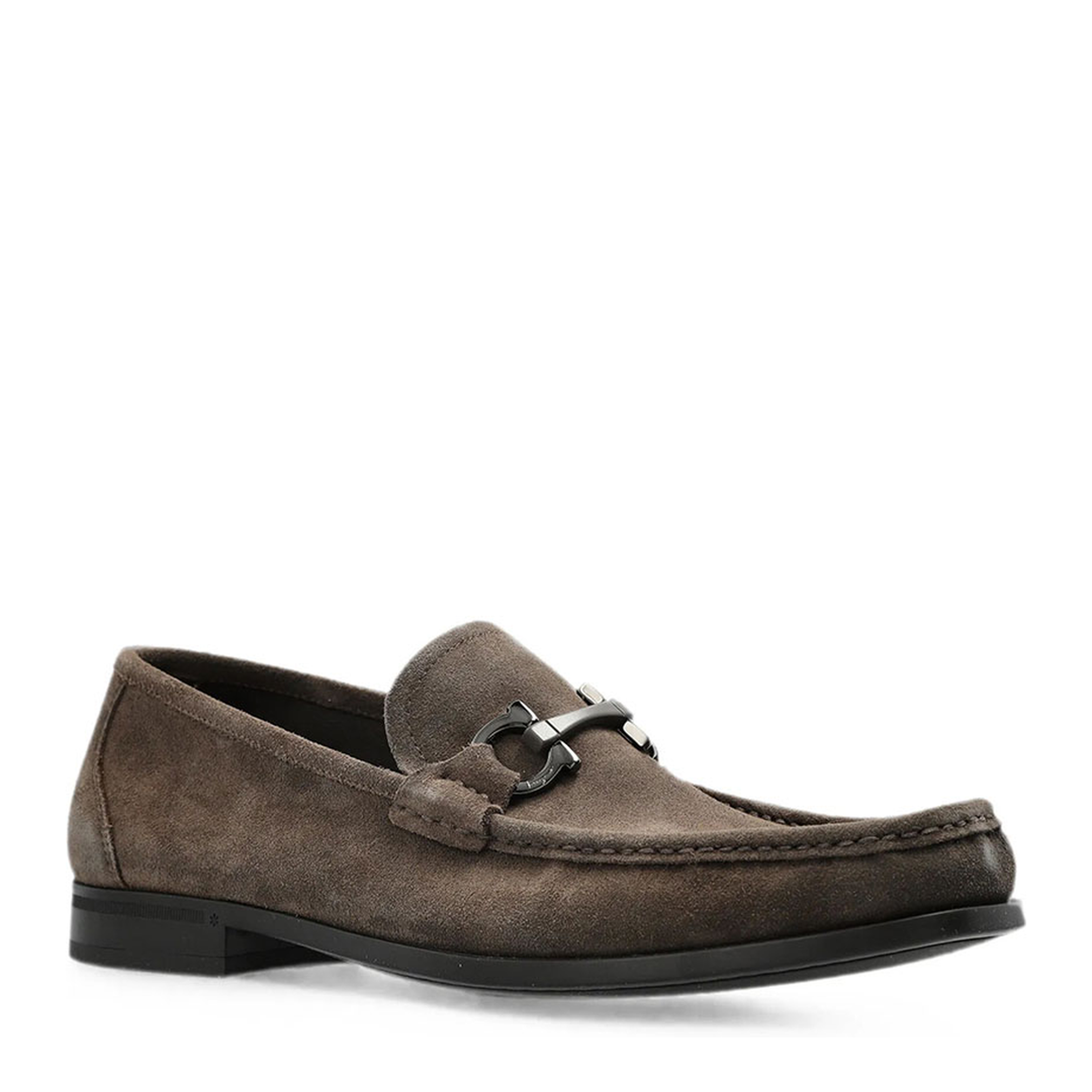 MAYFEYR - Ferragamo - Gancini Ornament Suede Loafers - 0293920794895