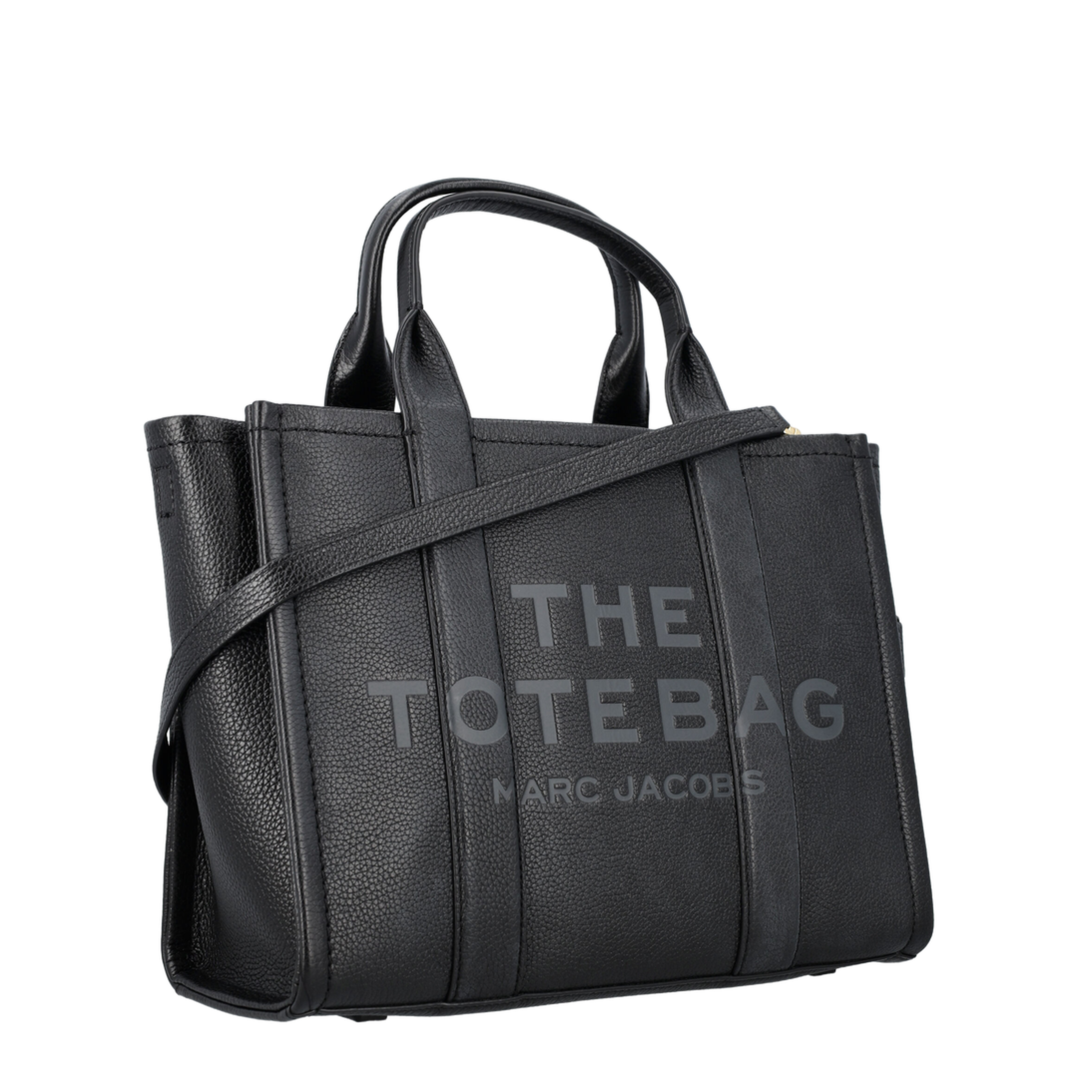 Medium Tote Bag In Black Leather