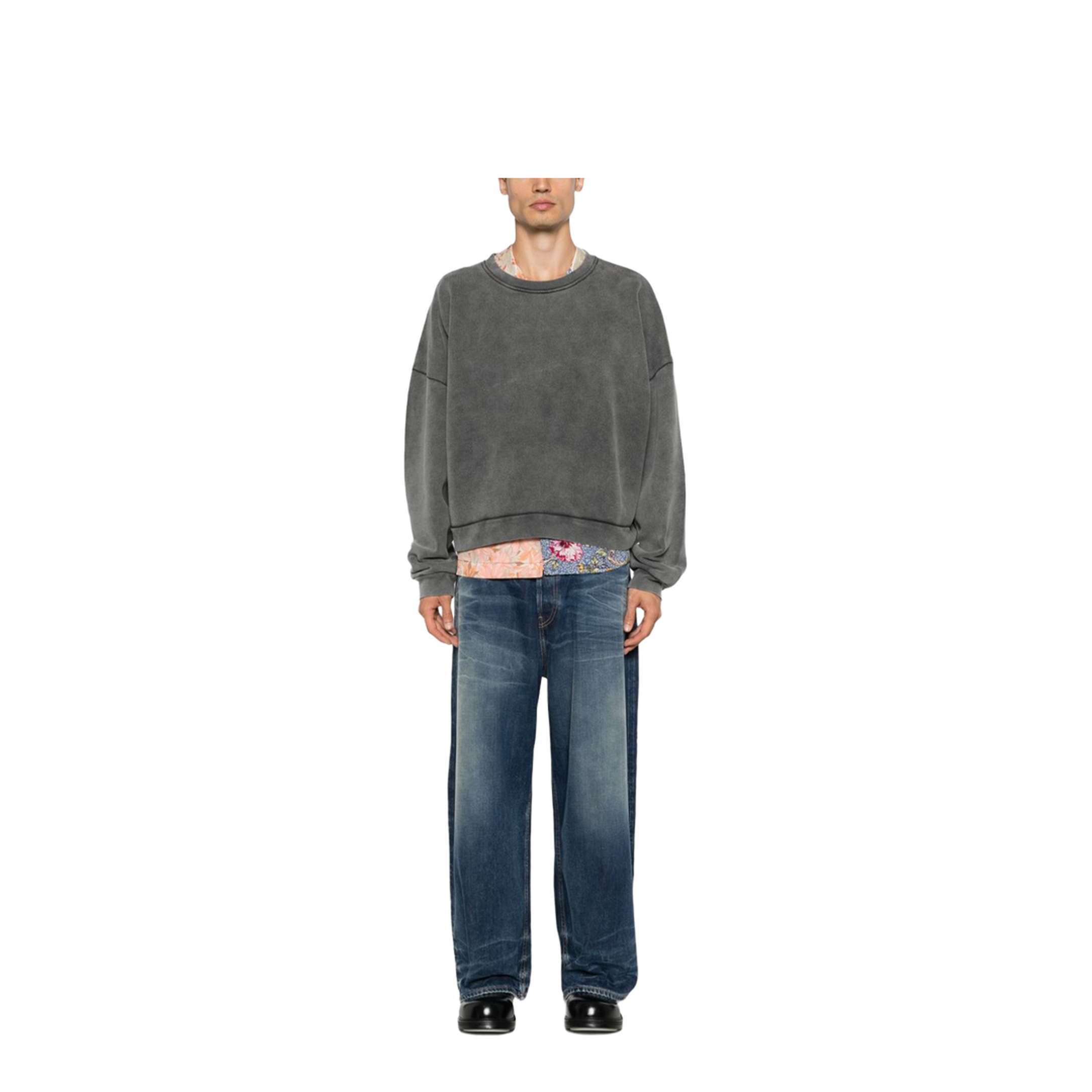 Sweater Logo Patch - Faded Black