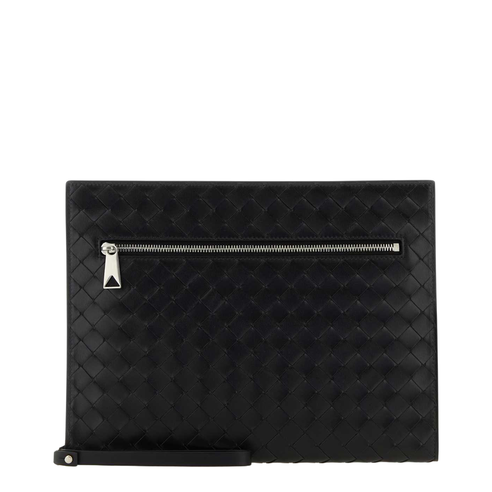 Intrecciato Leather Document Case - Black