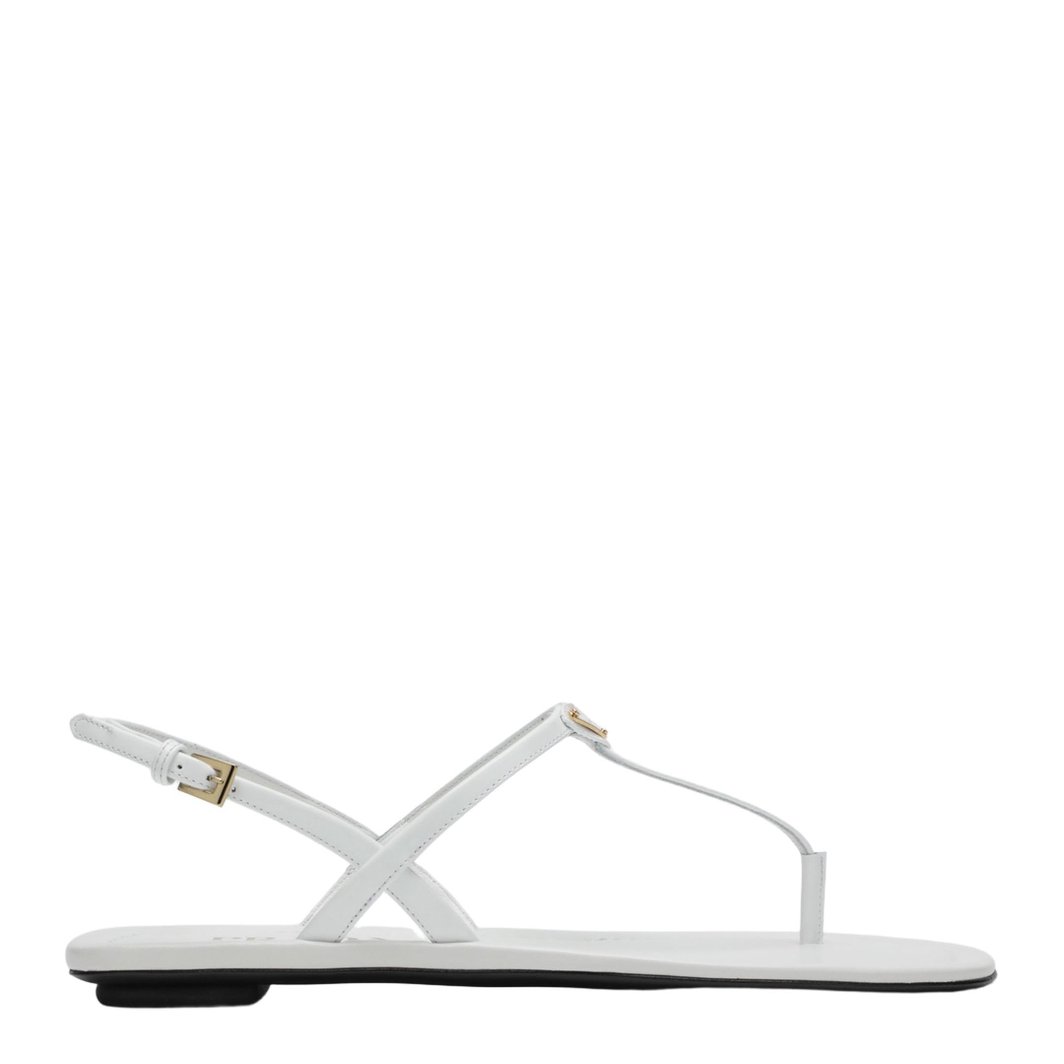 MAYFEYR - Prada - White Patent Leather Thong Sandals - 1Y395O005069F0009