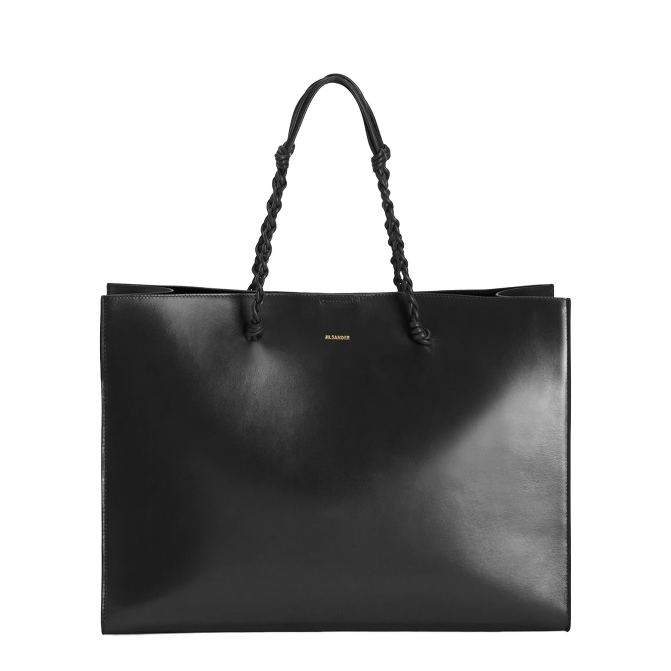 Tangle Tote Bag in Calf Leather - Black