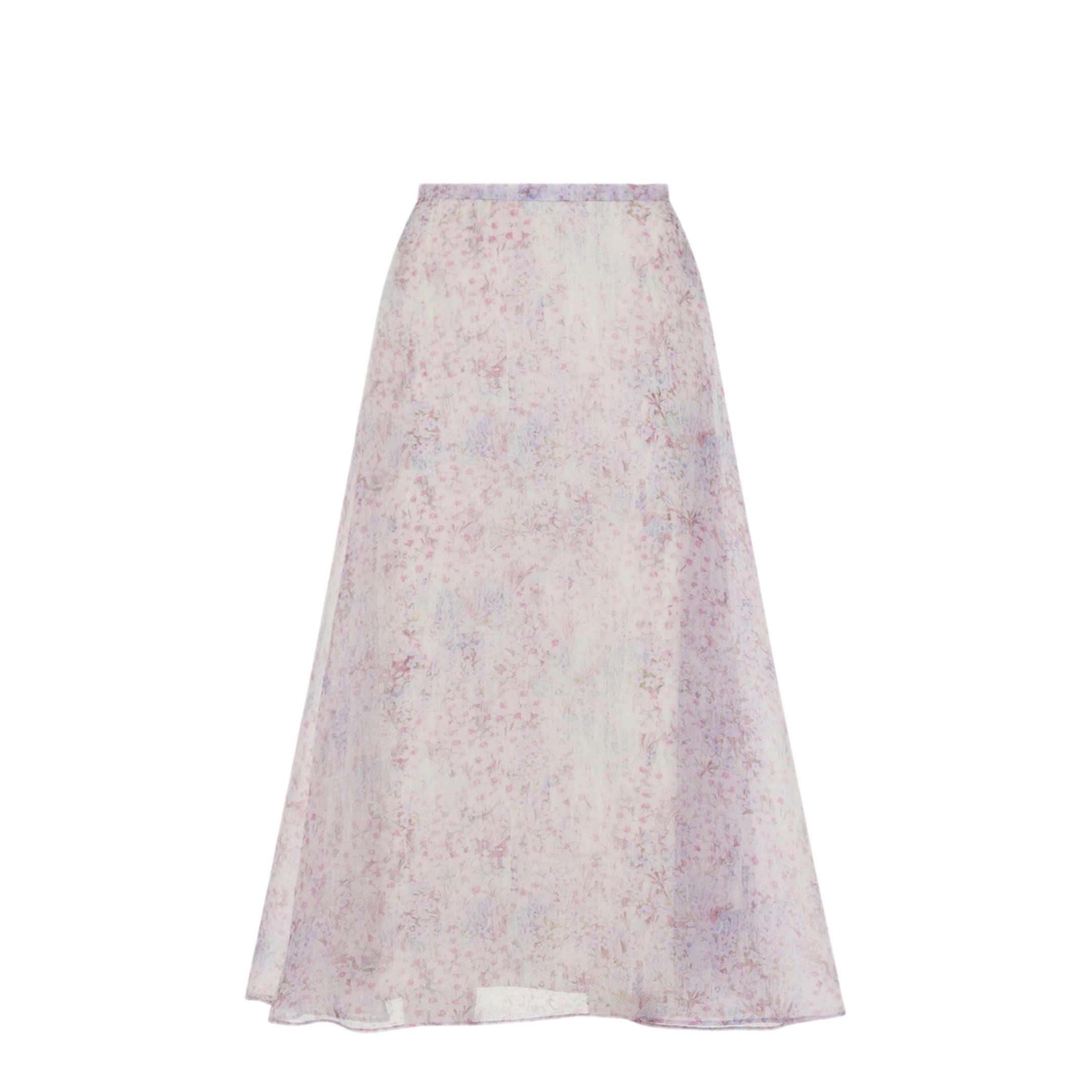 MAYFEYR - ALBERTA FERRETTI - Printed Organza Midi Skirt - A010716491240