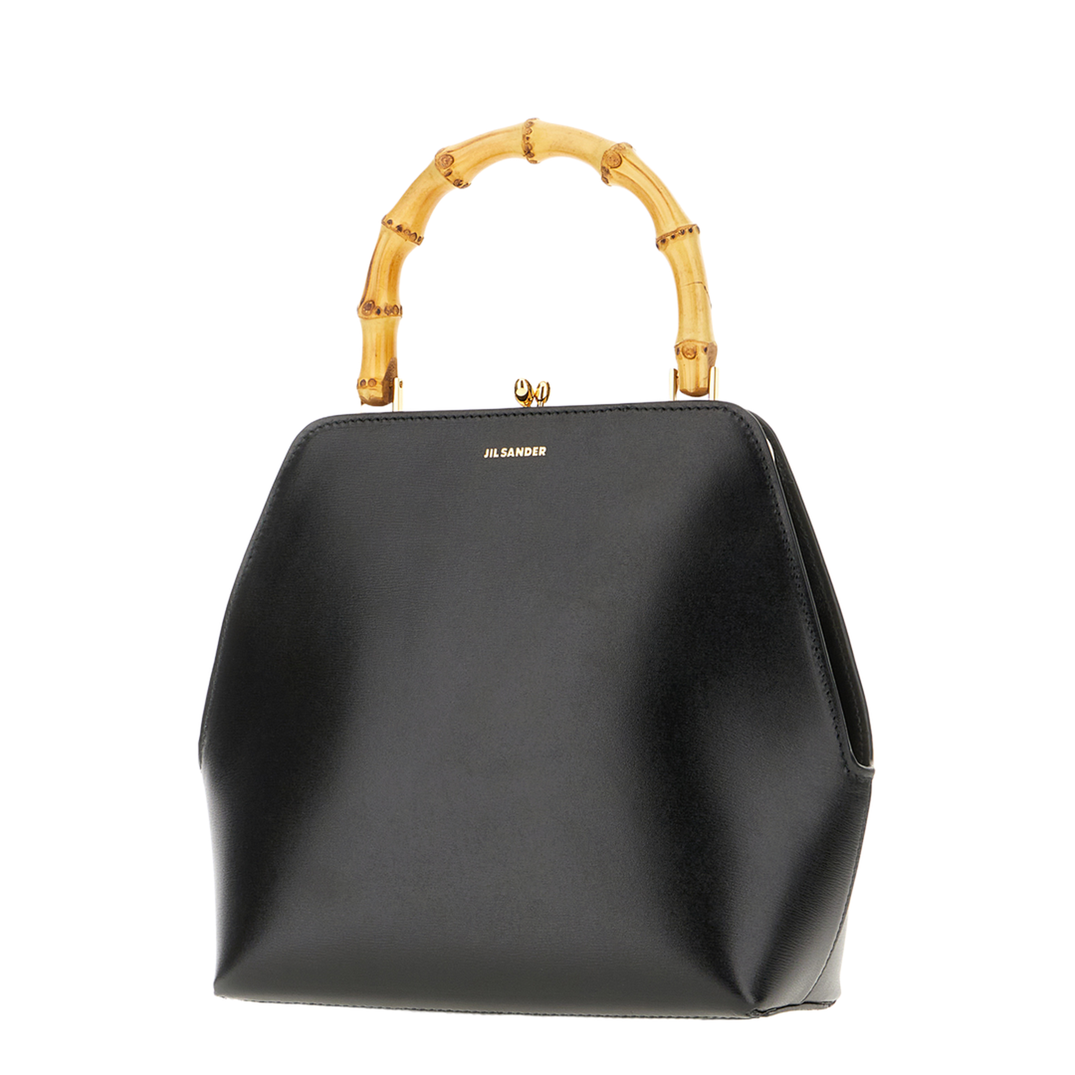 Black Leather Goji Handbag