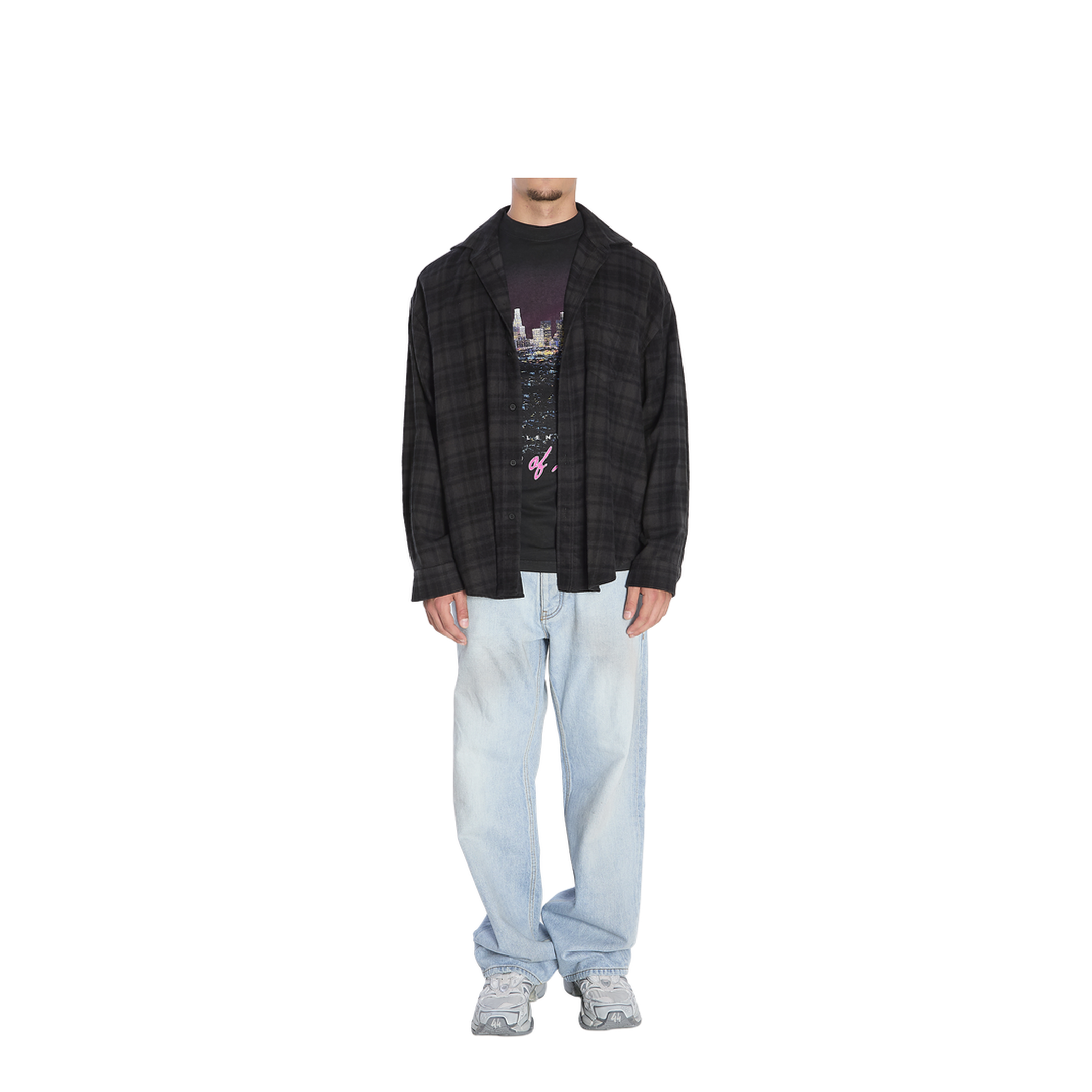 Layered Shirt in Black