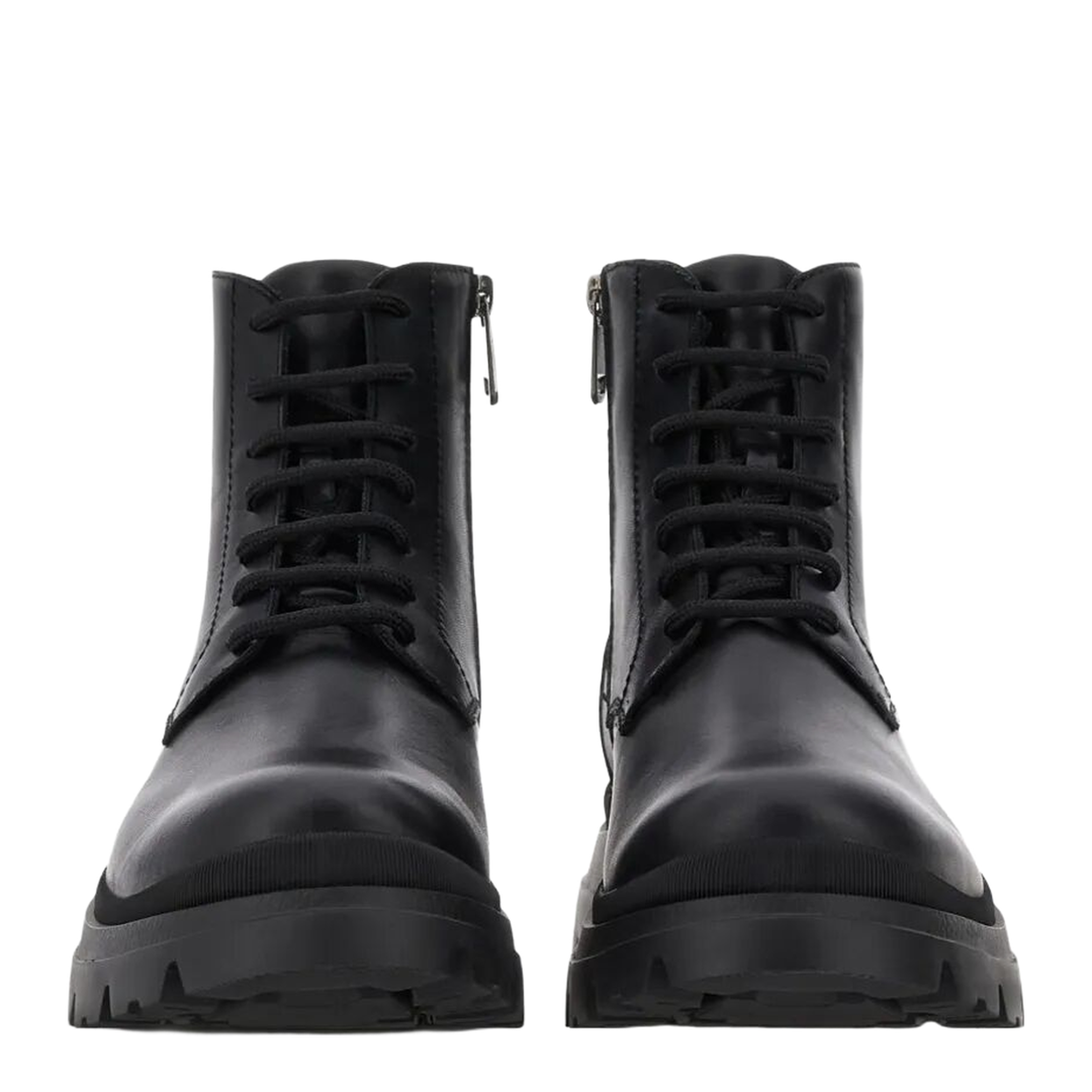 MAYFEYR - Hogan - Lace-Up Leather Boots With Zip - HXM6920FU60UDM