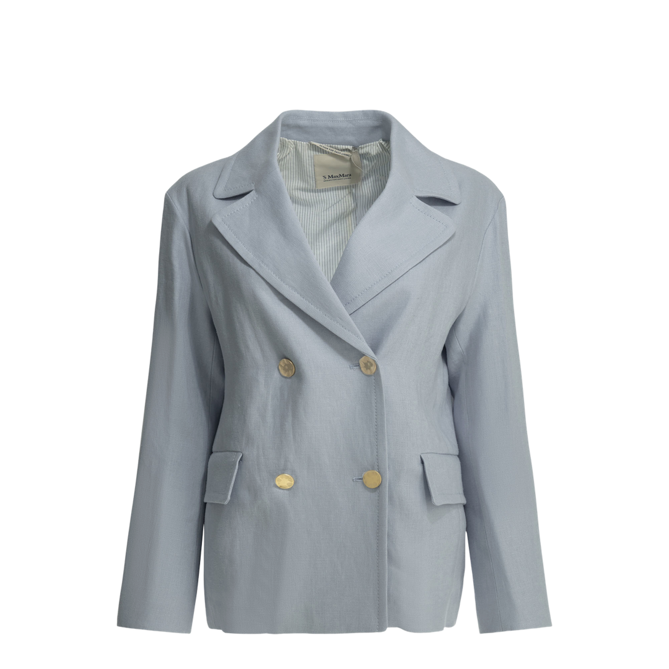 MAYFEYR - - Linen Double-Breasted Blazer - 2619041033600AMMAVENUE005