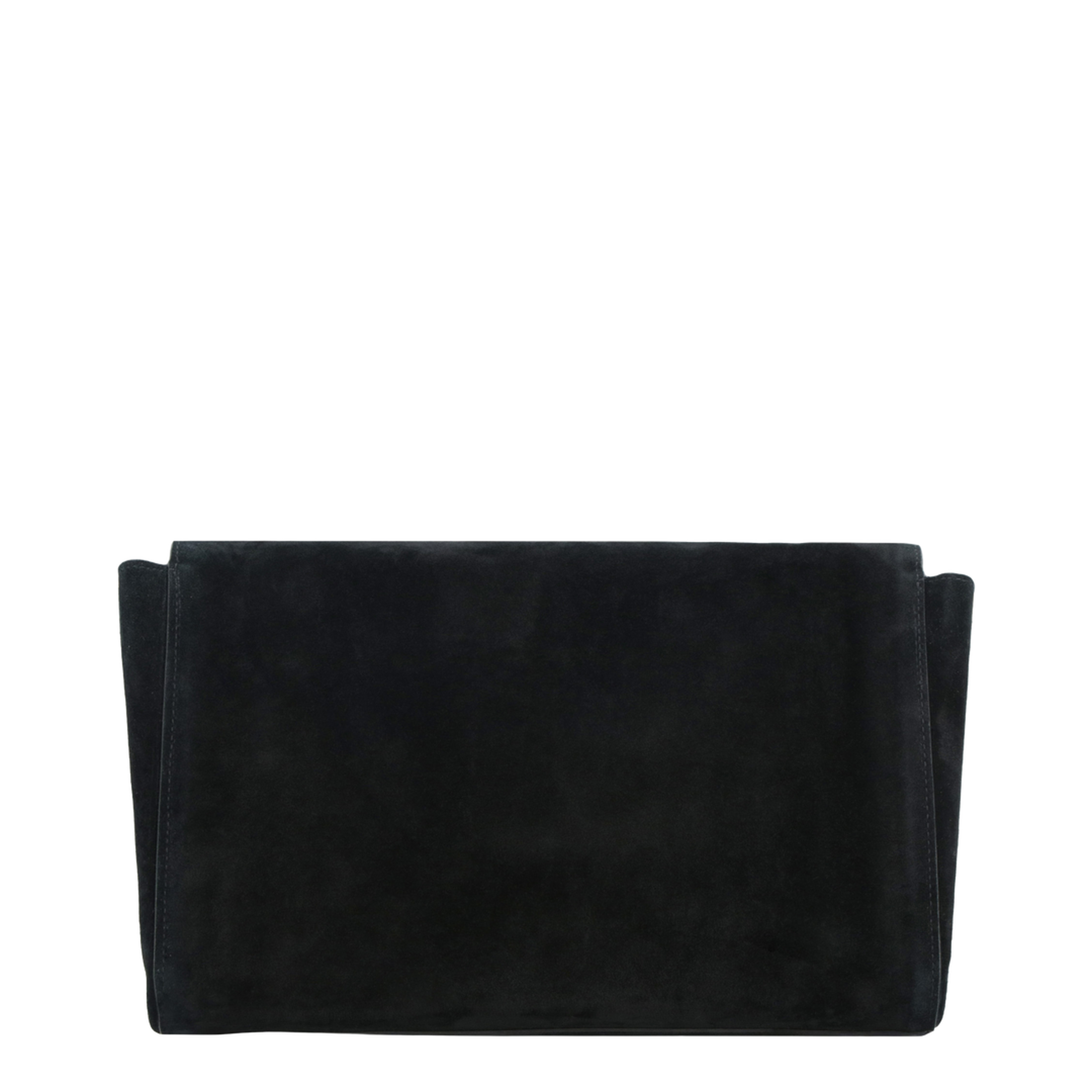 Kate Medium Suede Shoulder Bags - Black