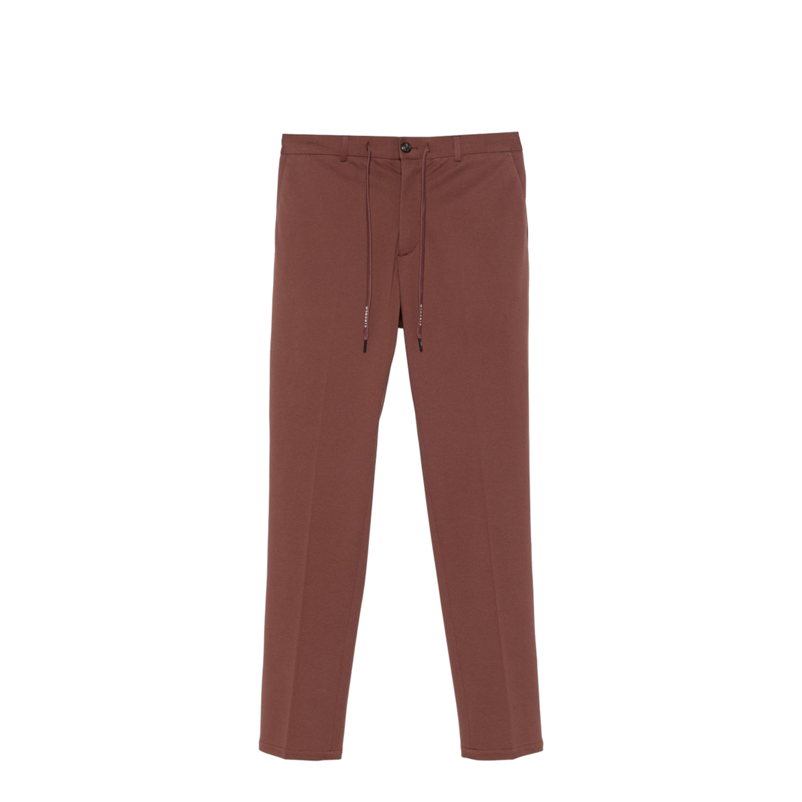 Cotton Trousers In Brown