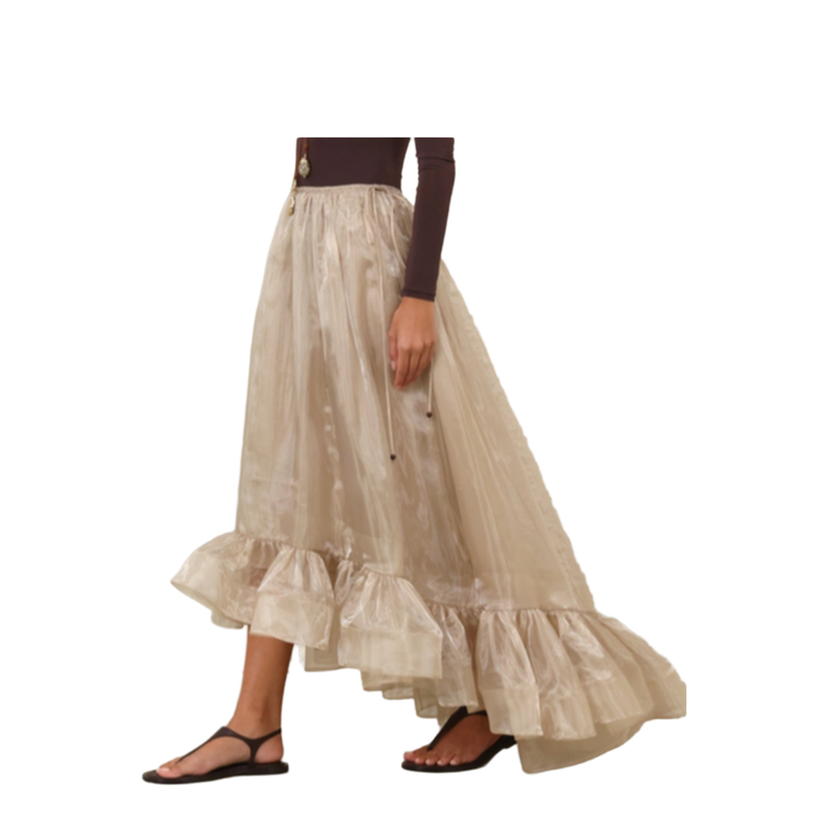 Gold Dawning Maxi Skirt