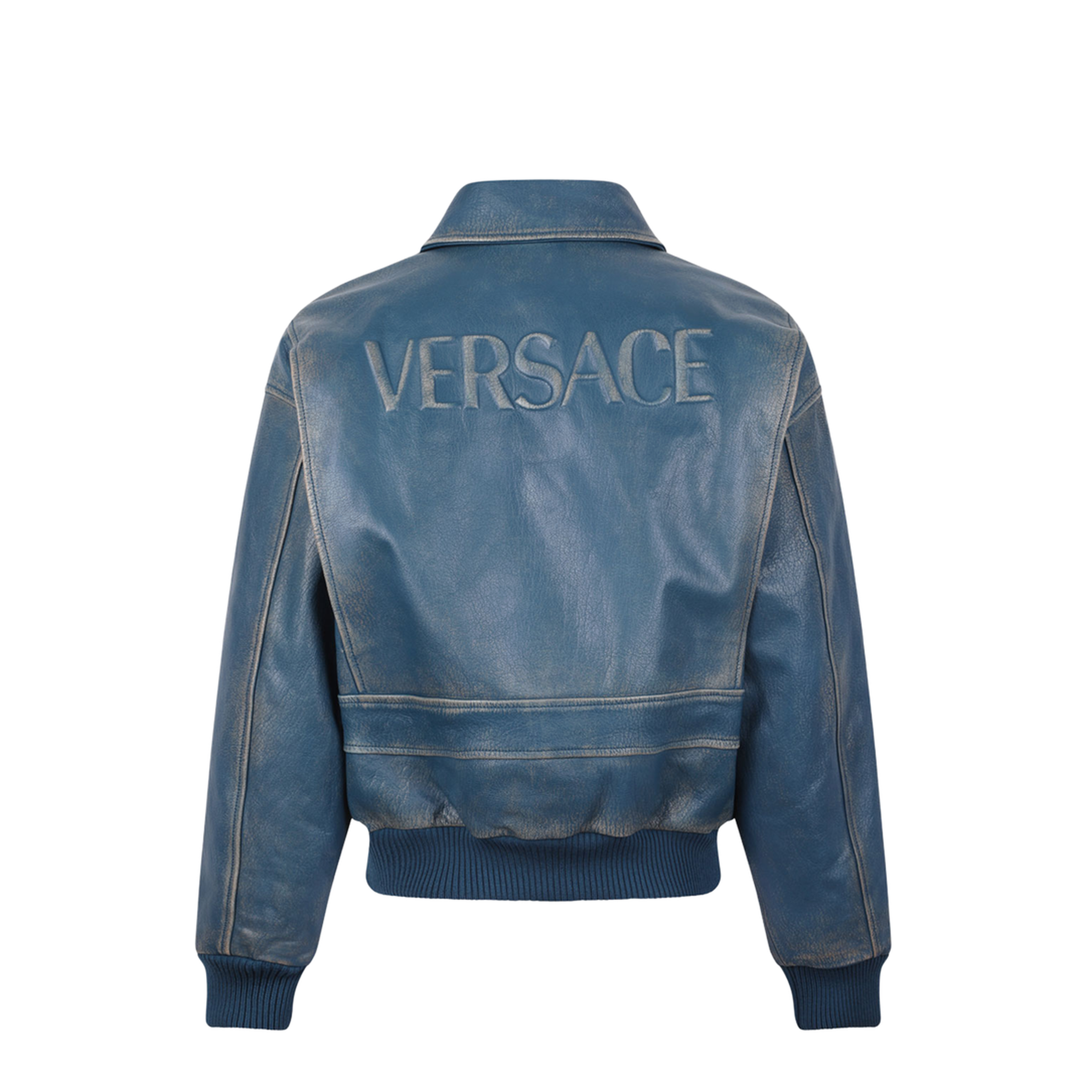 Blouson Leather Distressed Leather