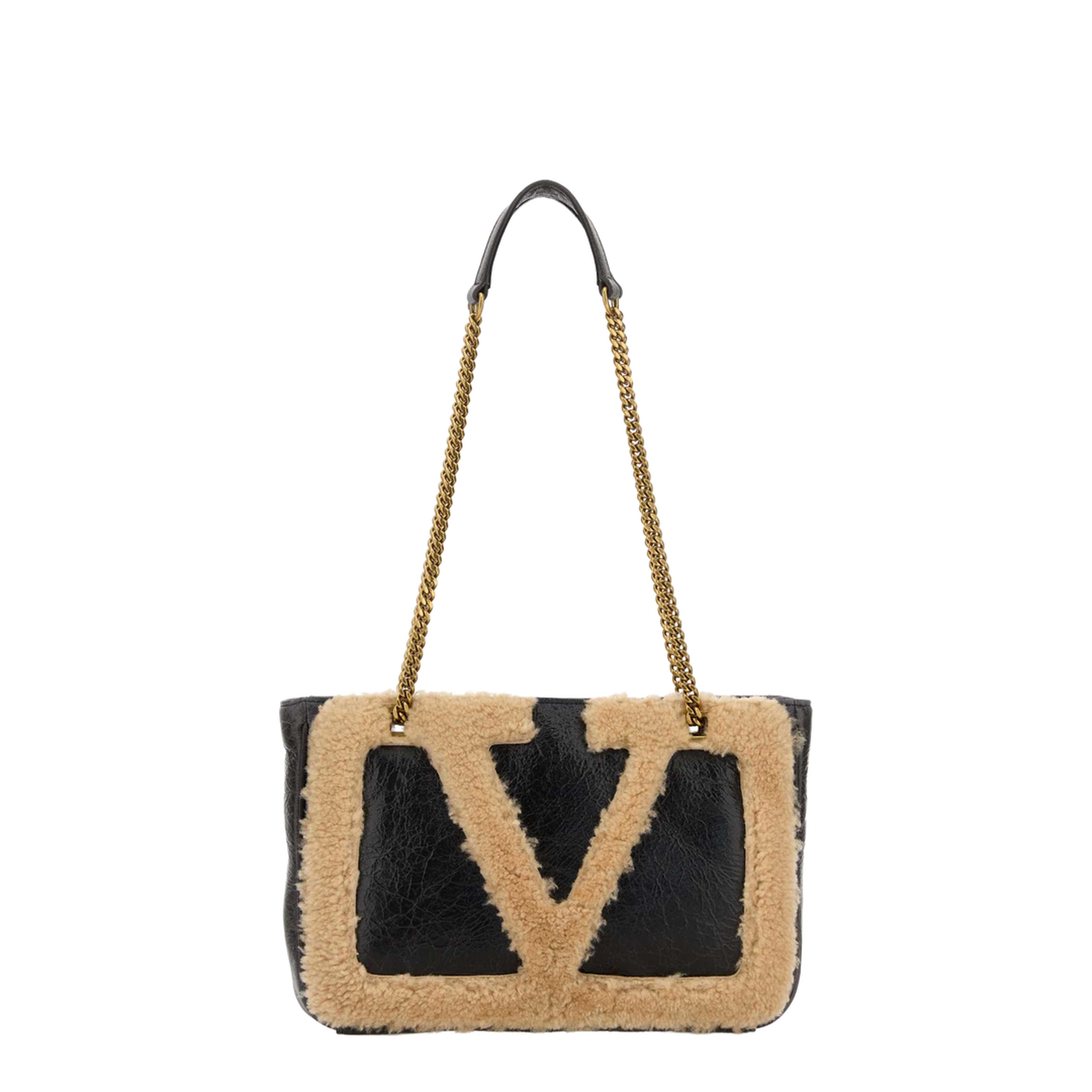 Two-tone leather Viva Superstar shoulder bag
